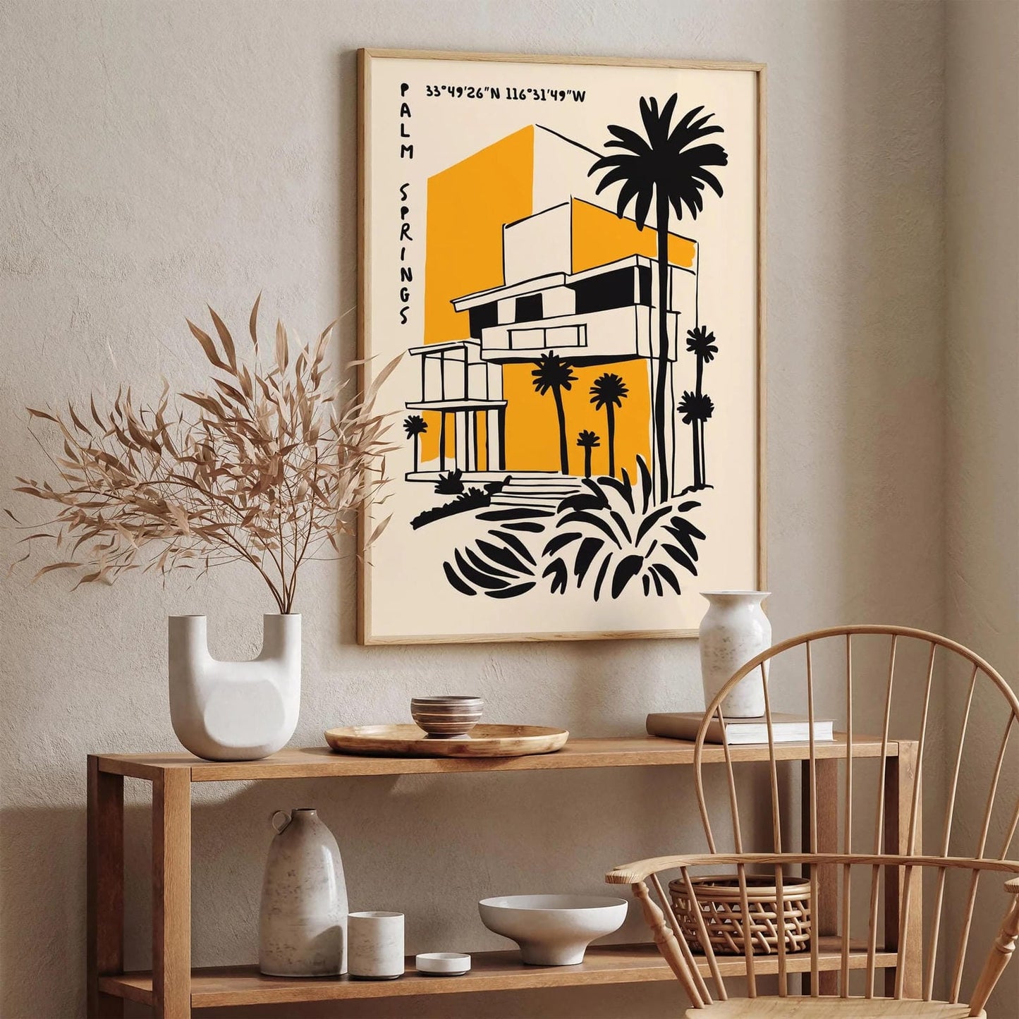 Palm Springs Travel Retro Poster