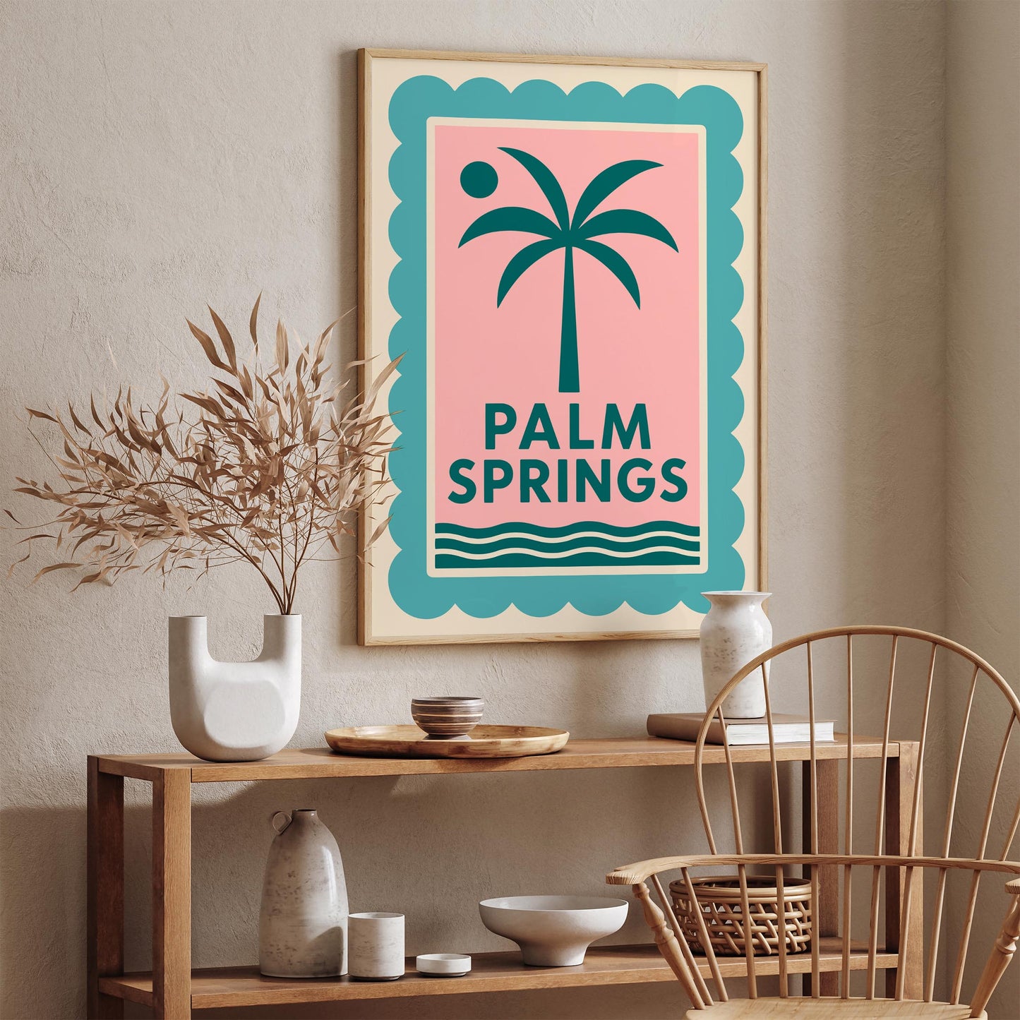 Palm Springs Poster - Retro California Desert Print