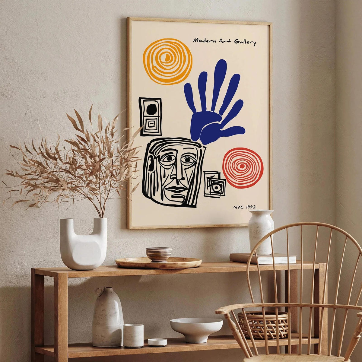 Modern Art Gallery Cubism Exhibition Poster