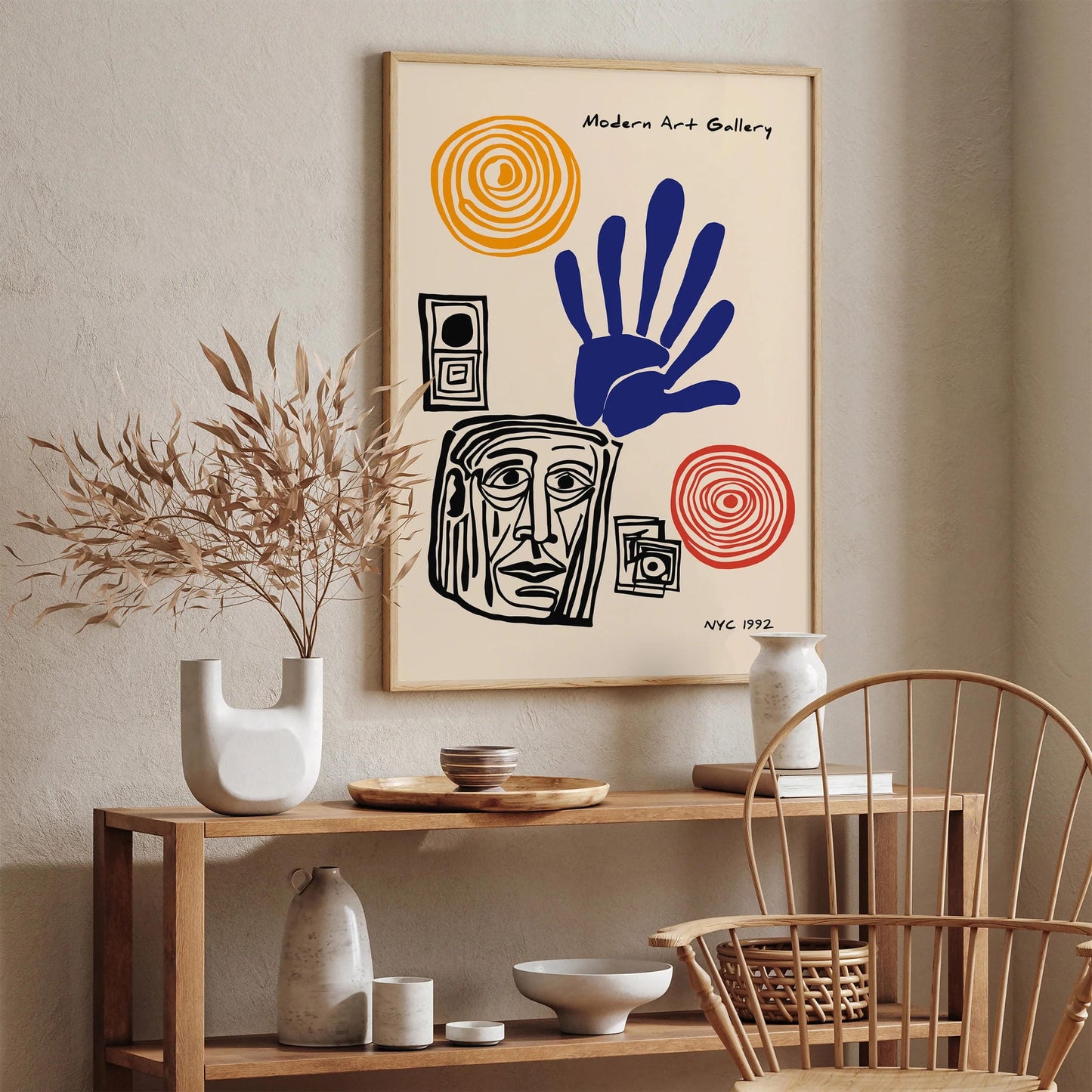 Modern Art Gallery Cubism Exhibition Poster