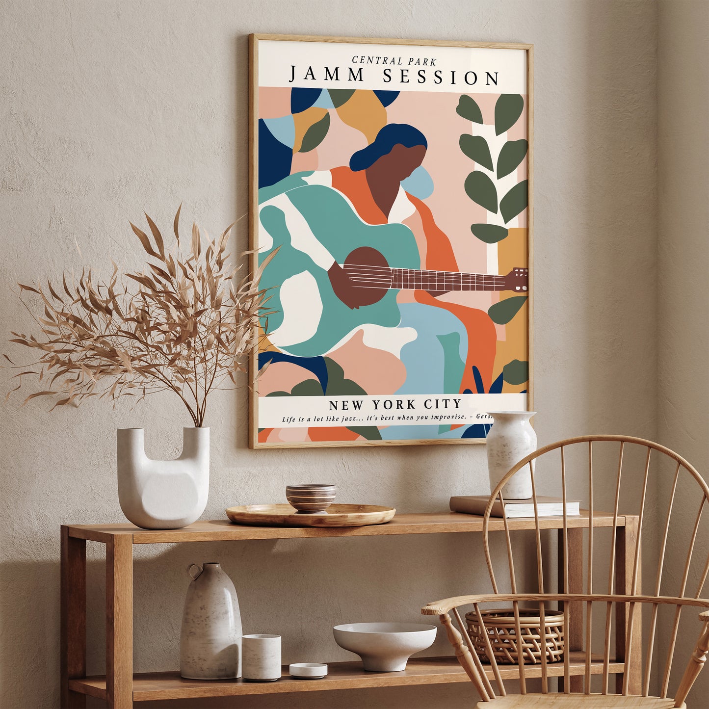 Central Park Jamm Session Music Poster