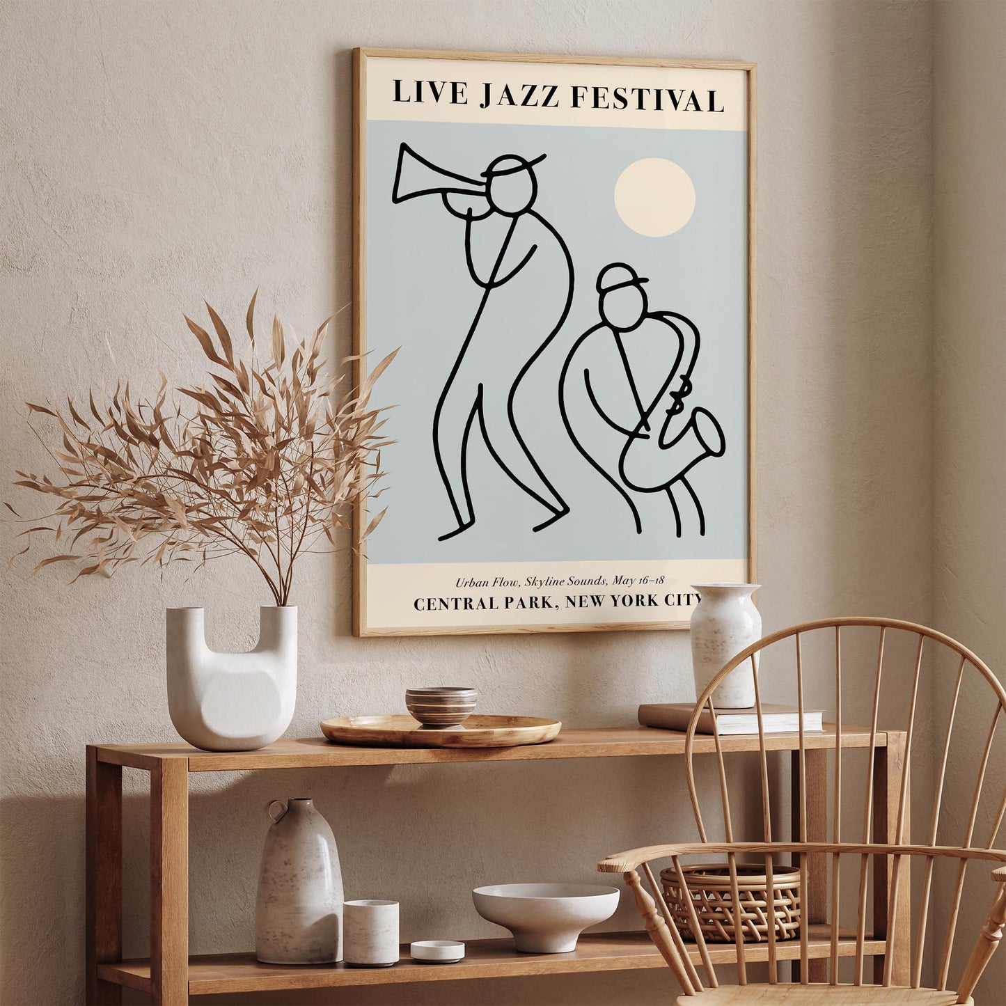 Live Jazz Festival, Central Park NYC Poster Print