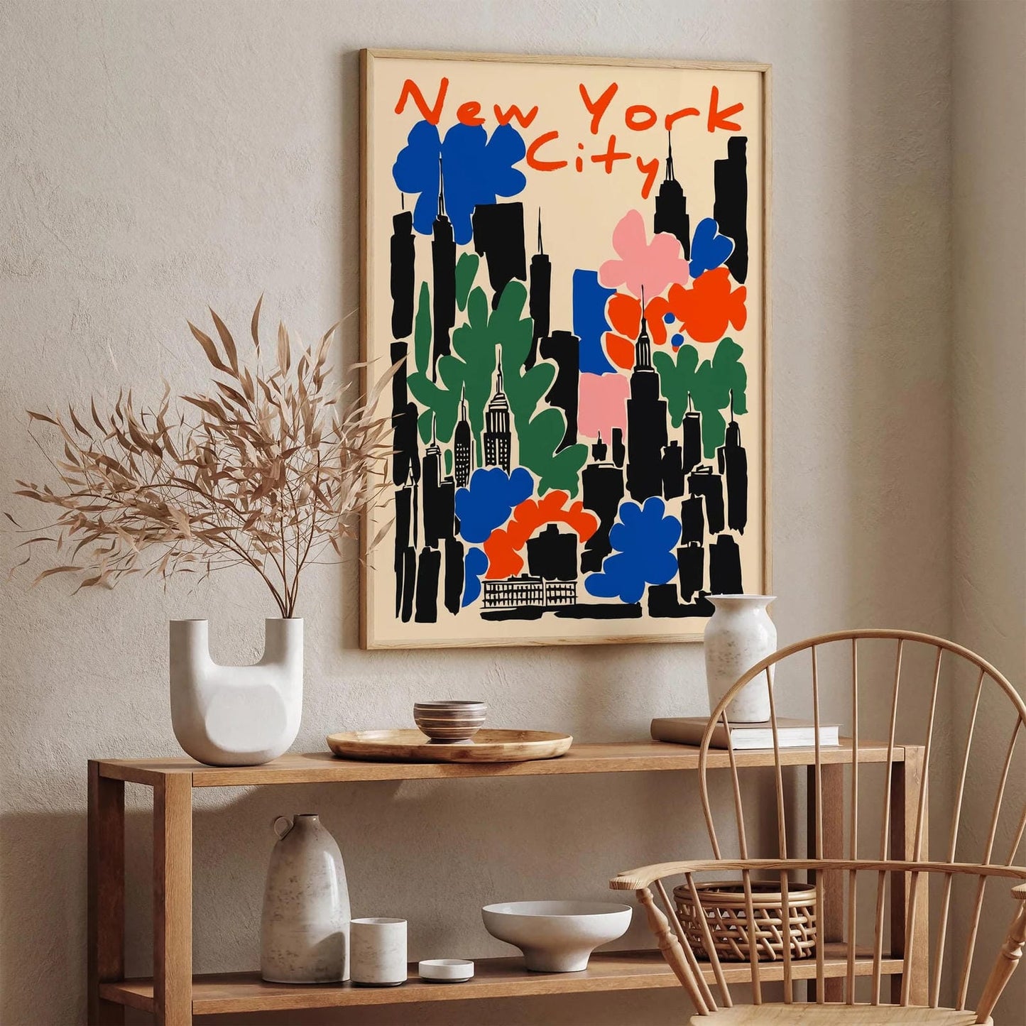 New York City Abstract Modern Poster