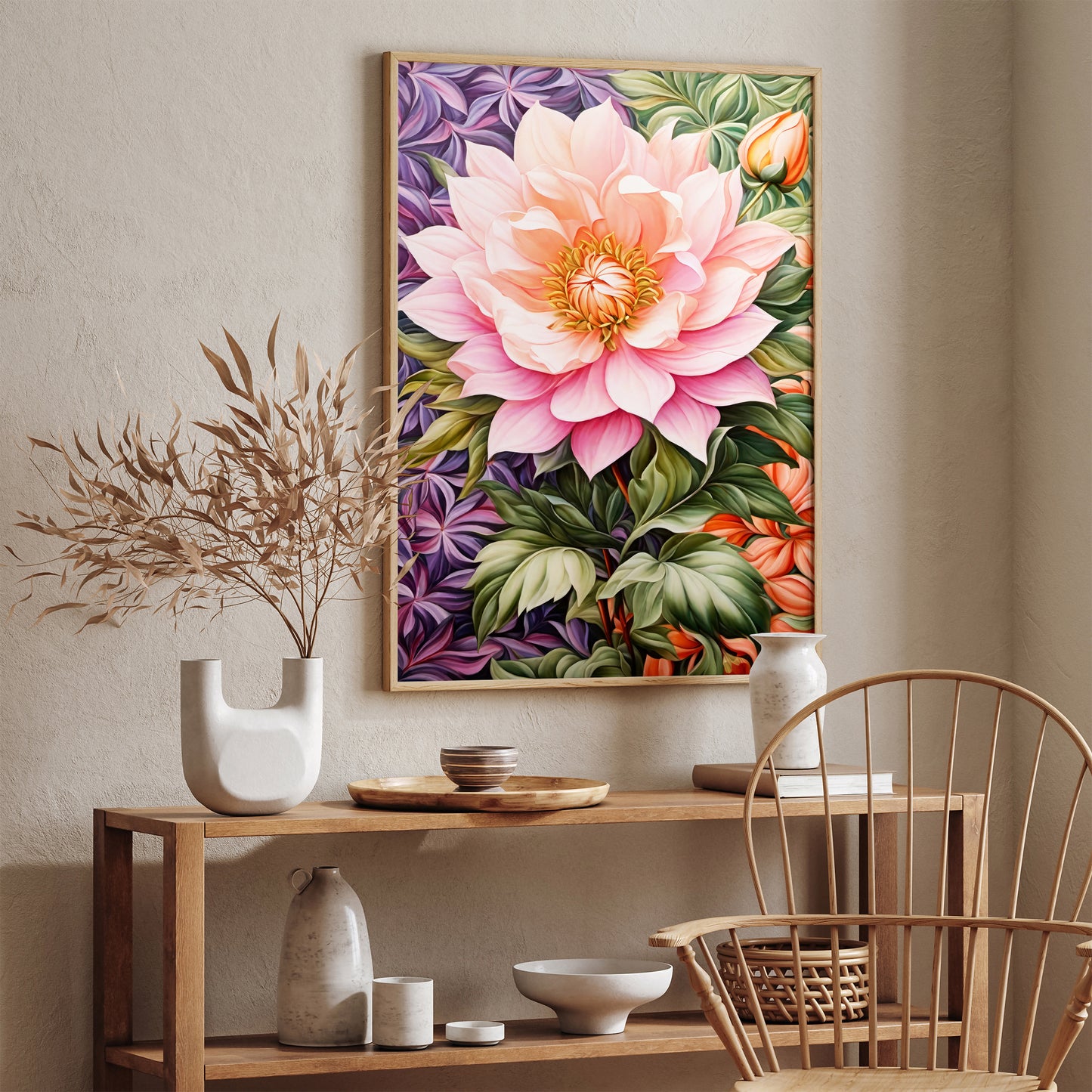 Victorian Beautiful Flower Art Print