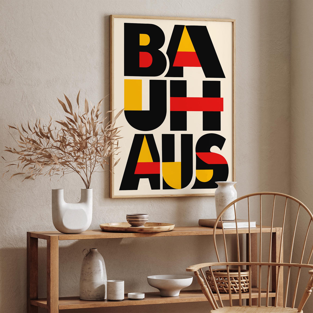 Bauhaus Modern Typography Art Poster