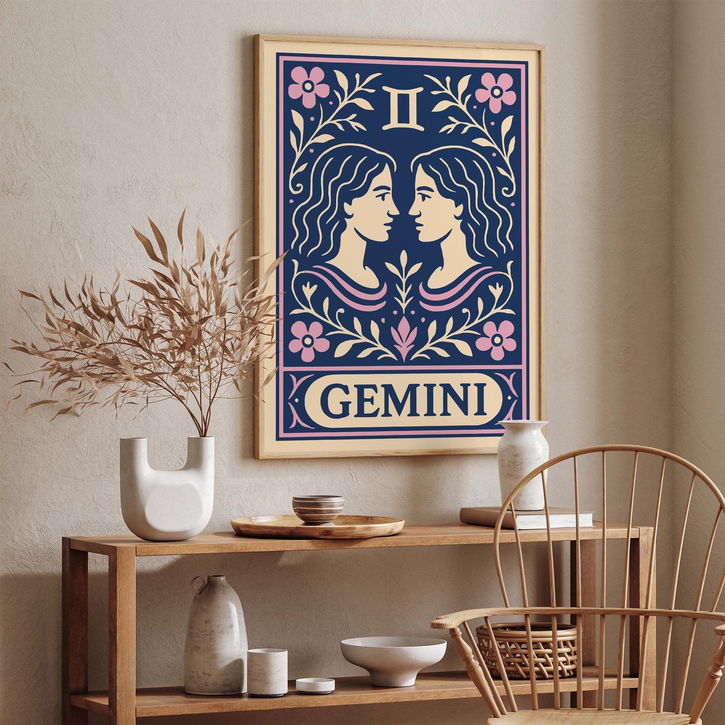 Gemini Zodiac Sign - Astrology Wall Art Print