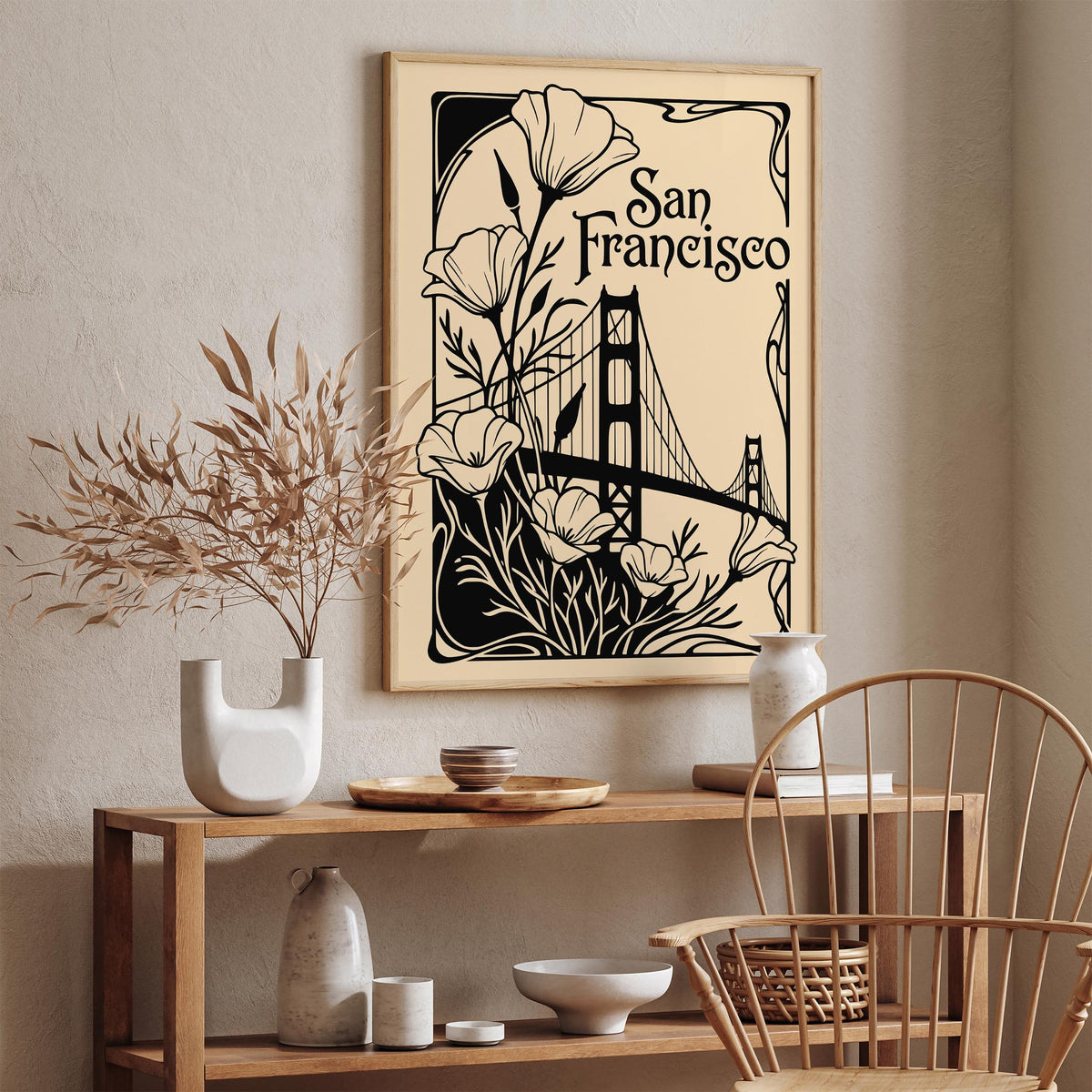 Art Nouveau San Francisco Poster