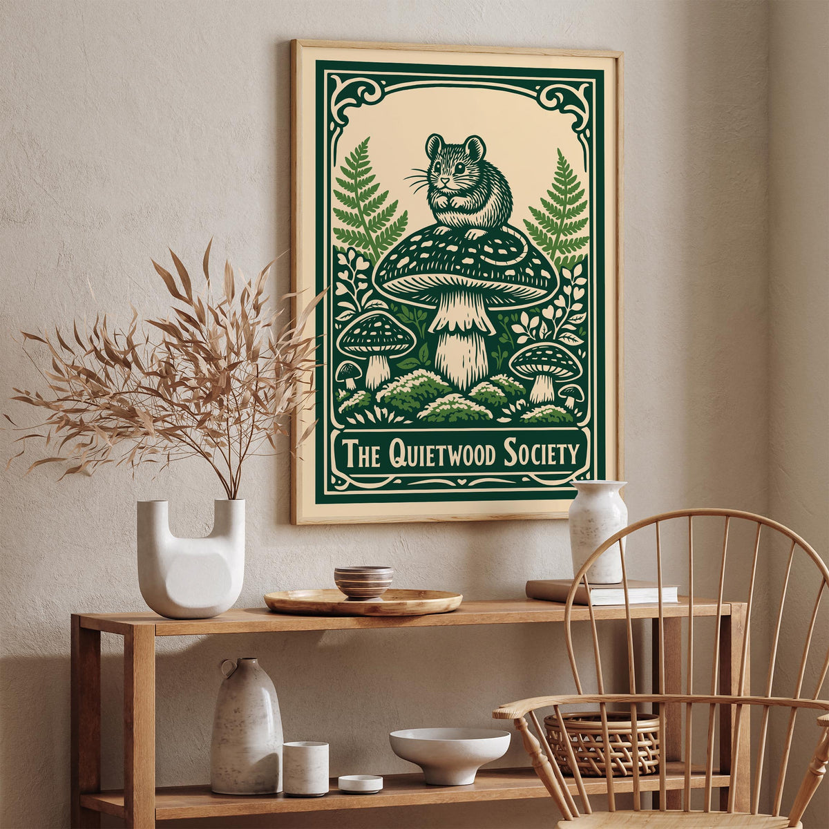 Quietwood Society Wild Nature Art Poster