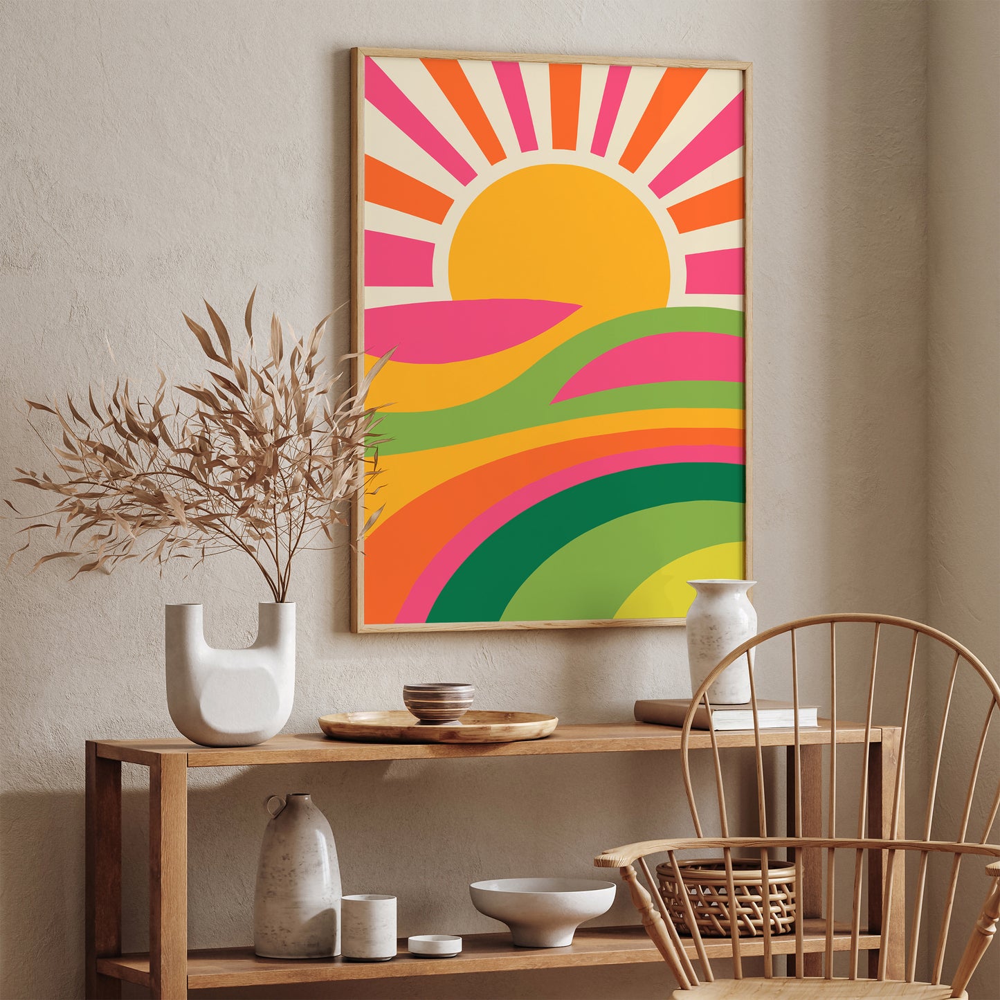 Colorful Sun Kids Room Wall Decor