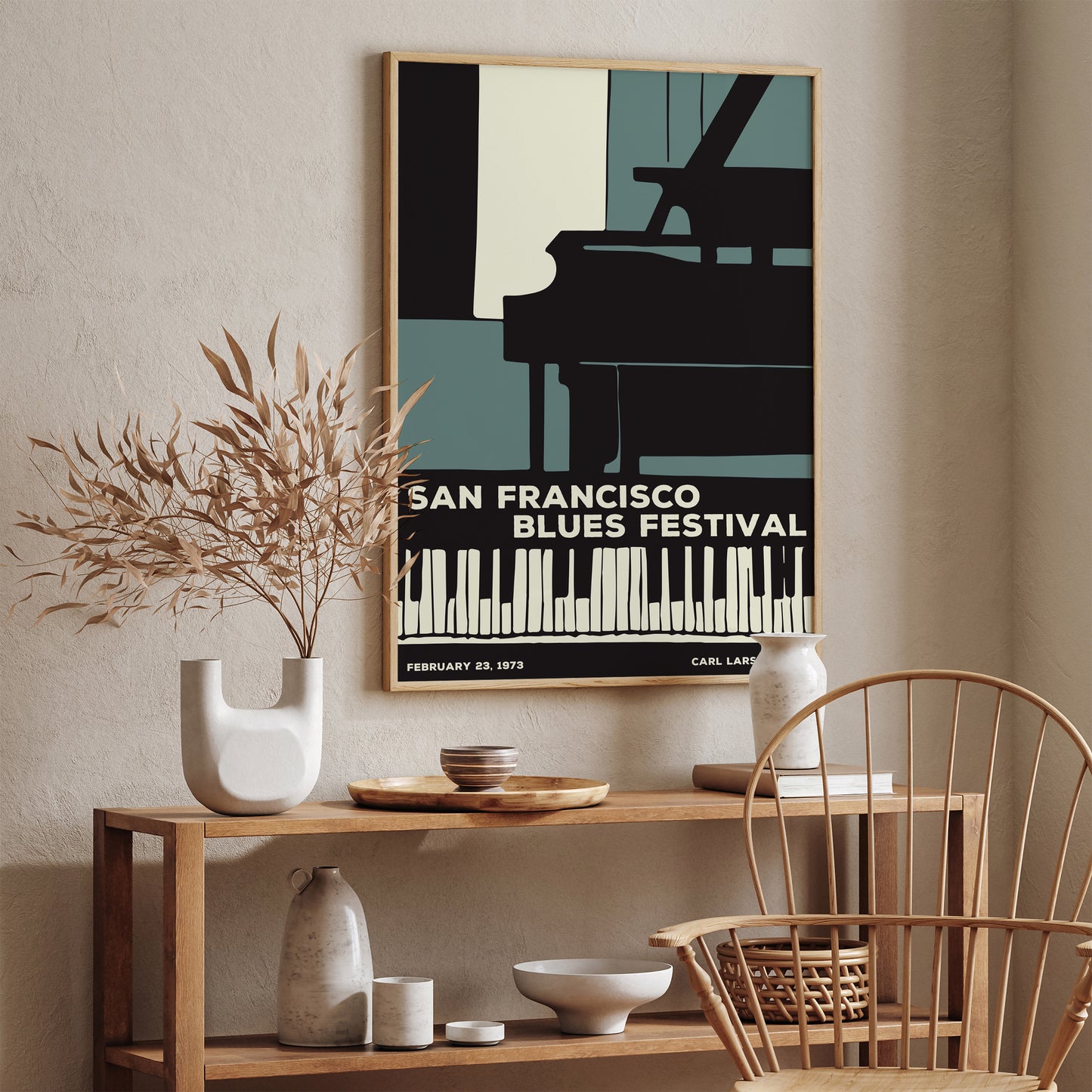 San Francisco Blues Festival Vintage Poster