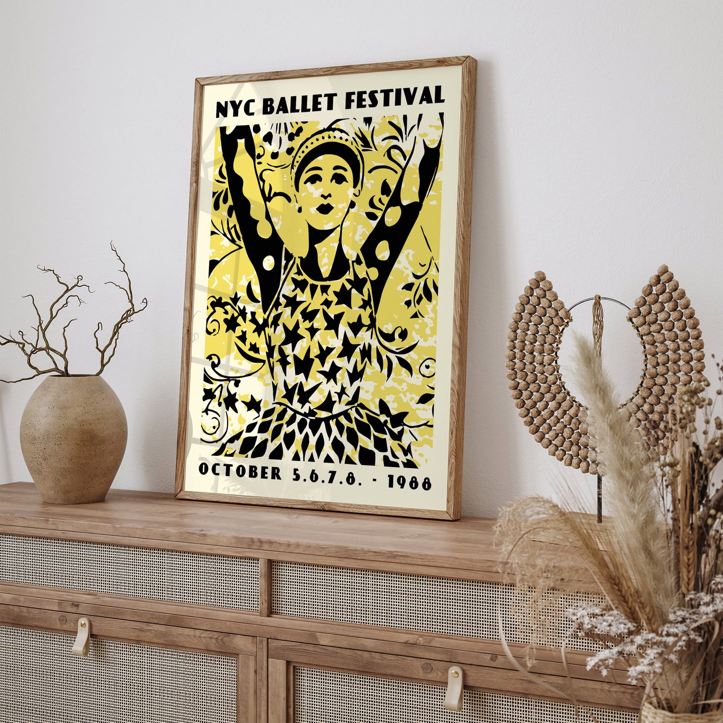 NYC Ballerina Wall Art Poster