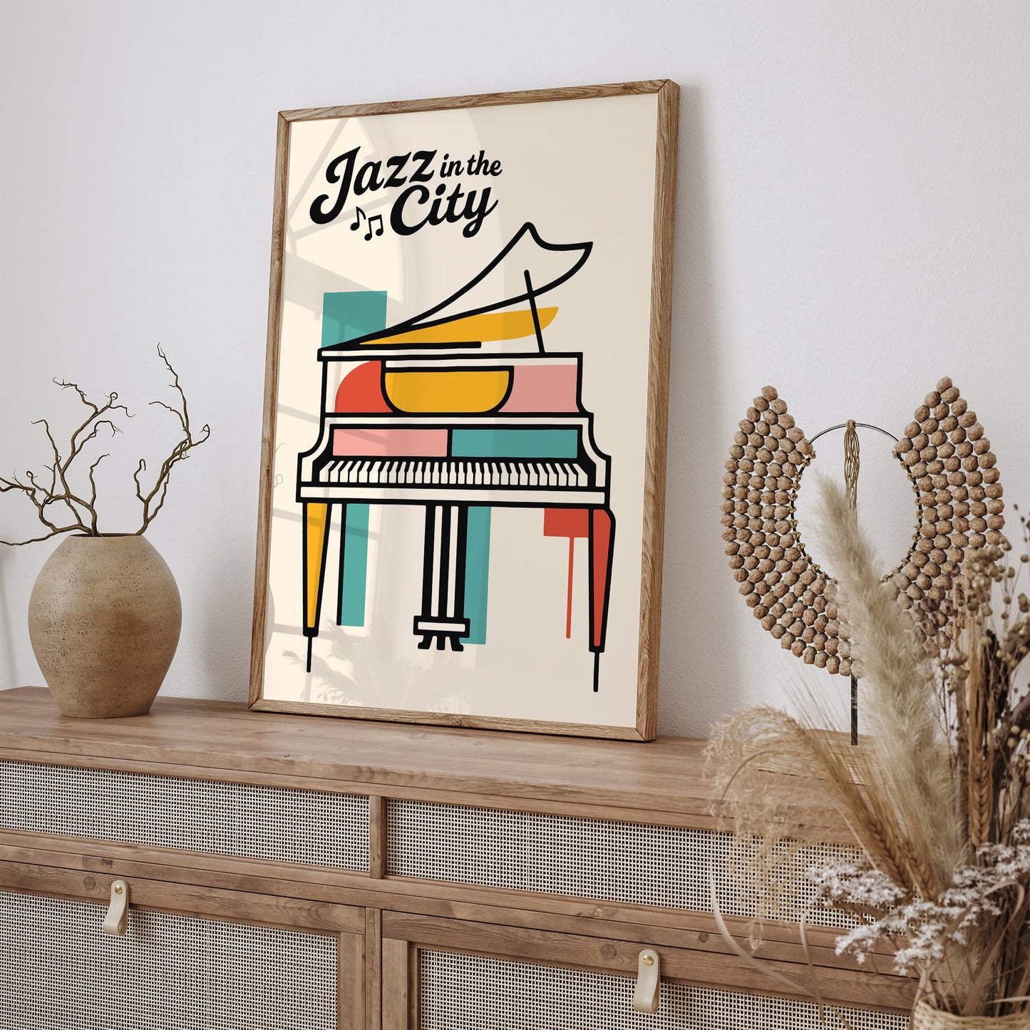 Jazz In The City Poster - Urban Music Wall Art
