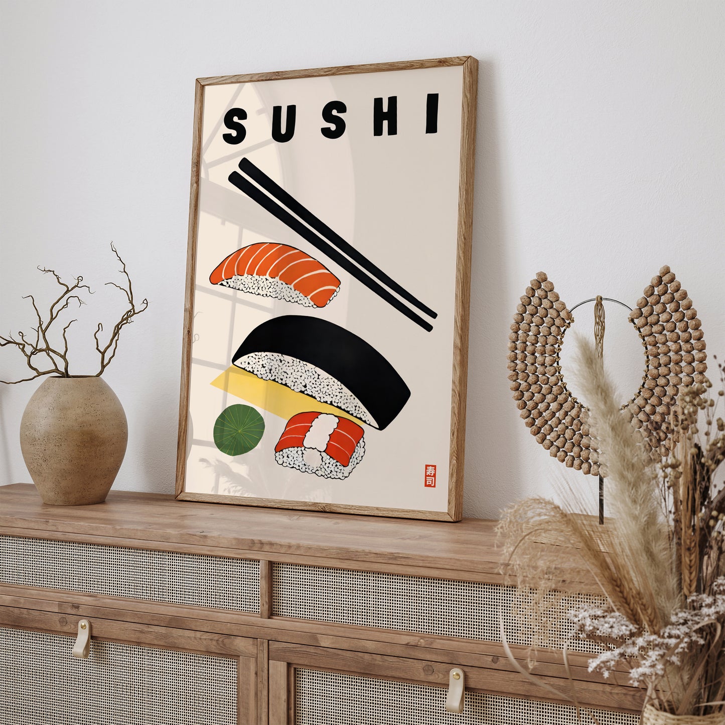 Sushi - Illustrated Wall Art Print