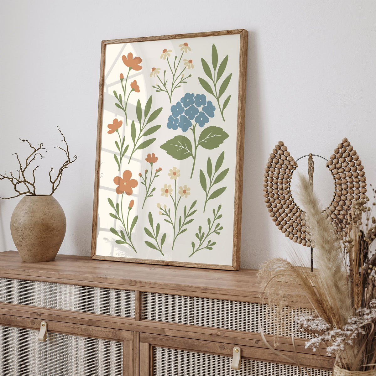 Vintage Floral Grandmother Poster