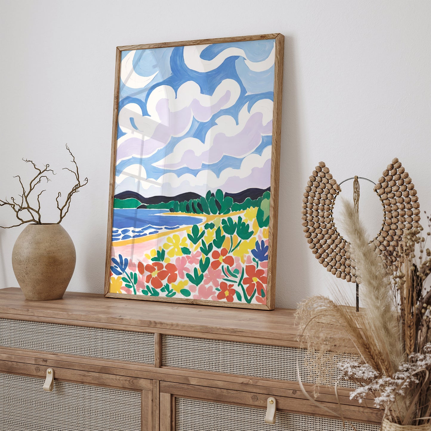 Summer Landscape Art Painting Print