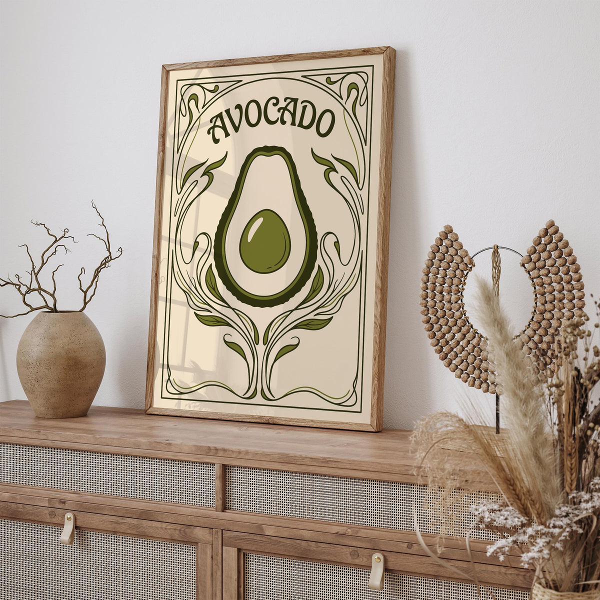 Green Avocado Kitchen Poster