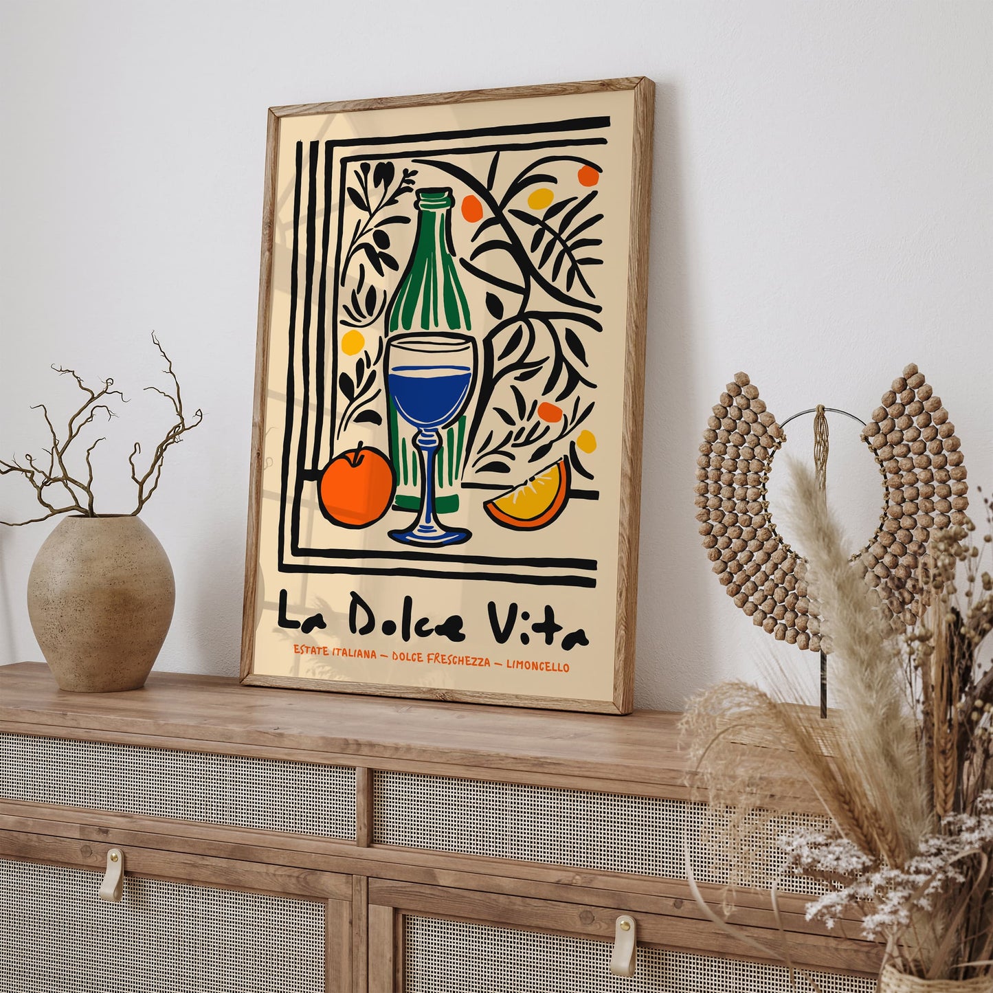 La Dolce Vita Limoncello Poster – Italian Kitchen Wall Art Print