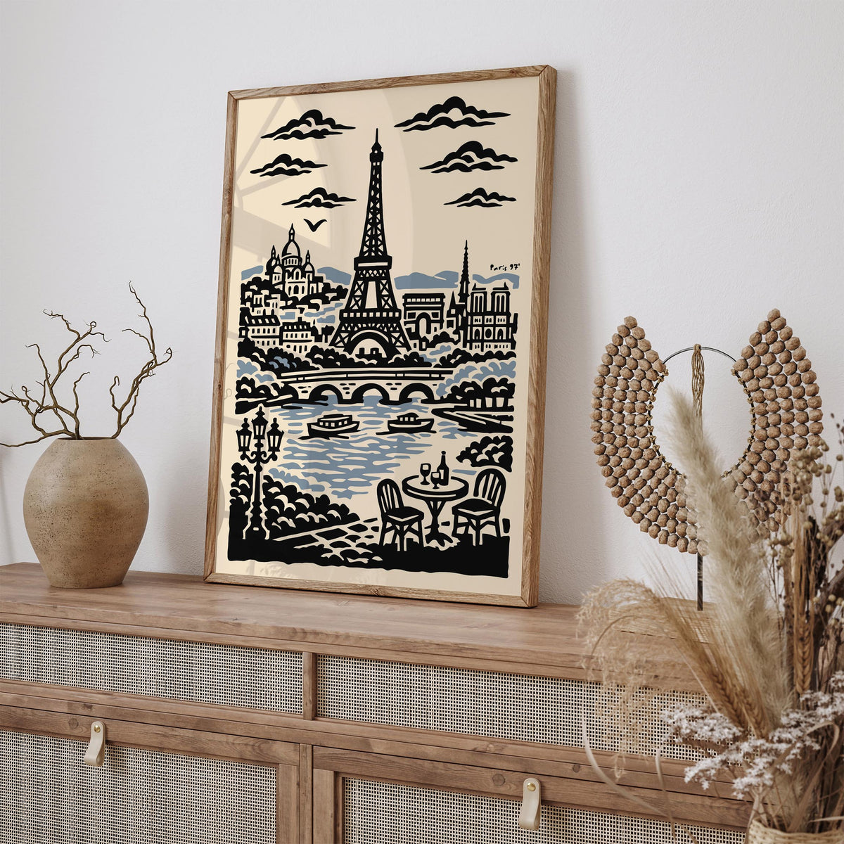 Paris 97 Vintage Travel Poster