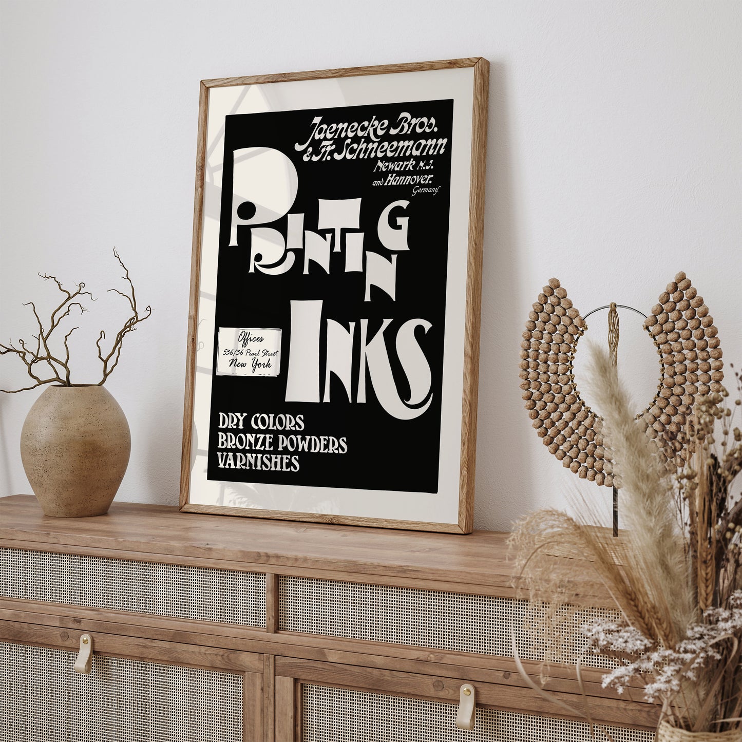 Printing Inks Vintage Advertising Poster