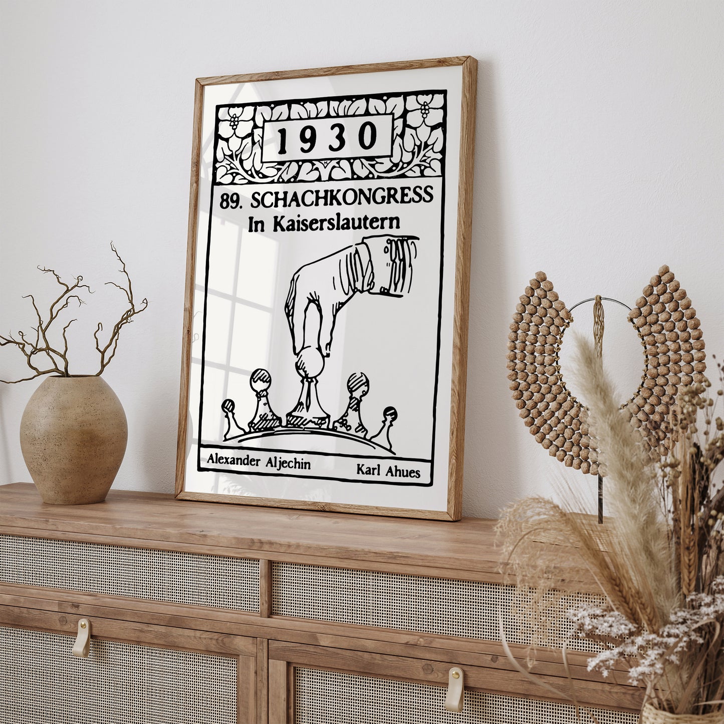 Vintage Chess Championship 1930 Poster
