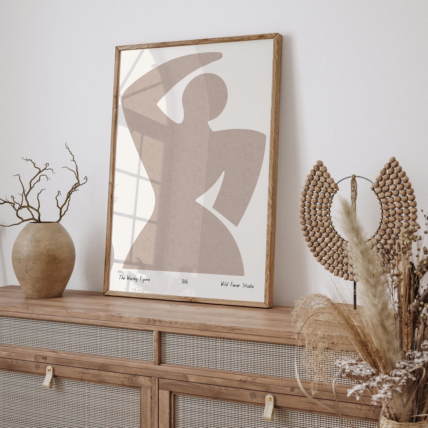 The Waving Figure - Abstract Minimalist Art Print
