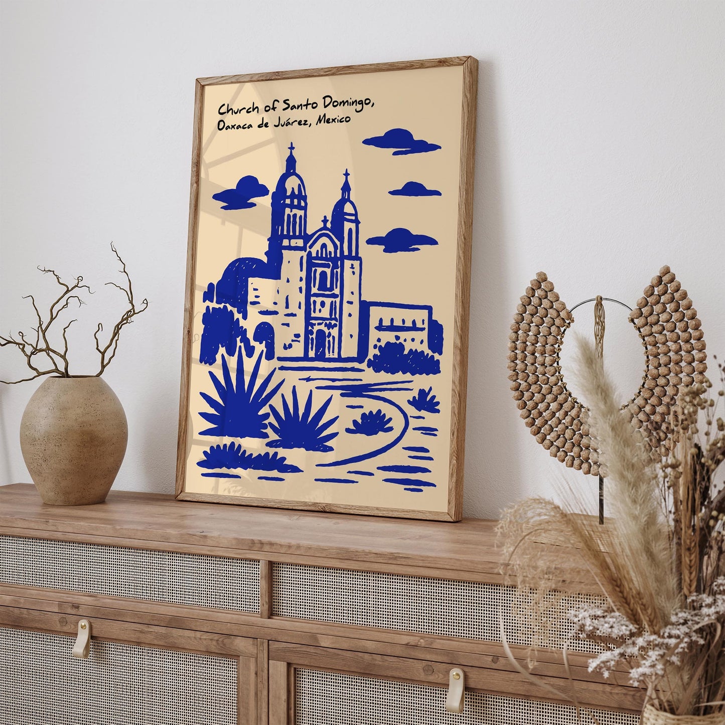 Santo Domingo Church Poster - Oaxaca Mexico Architecture Print