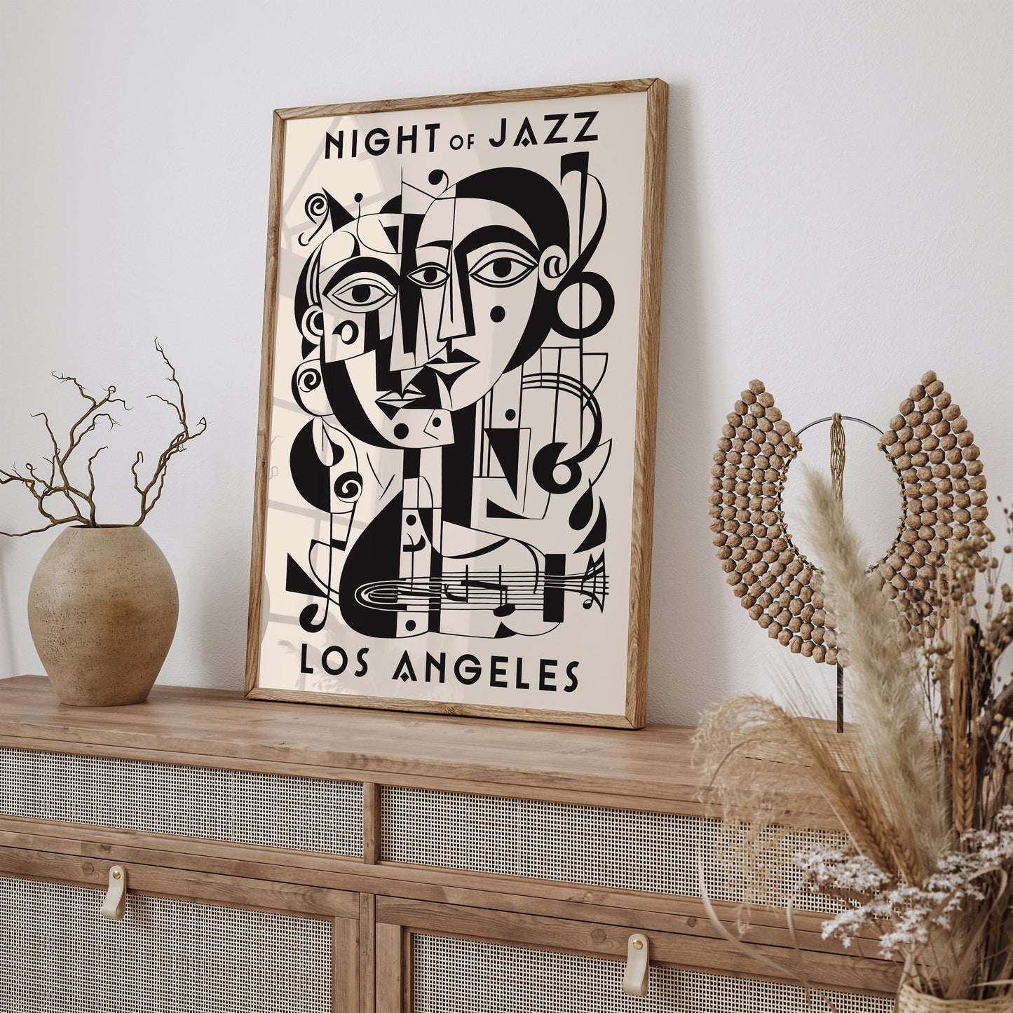 Night of Jazz Cubism Music Poster