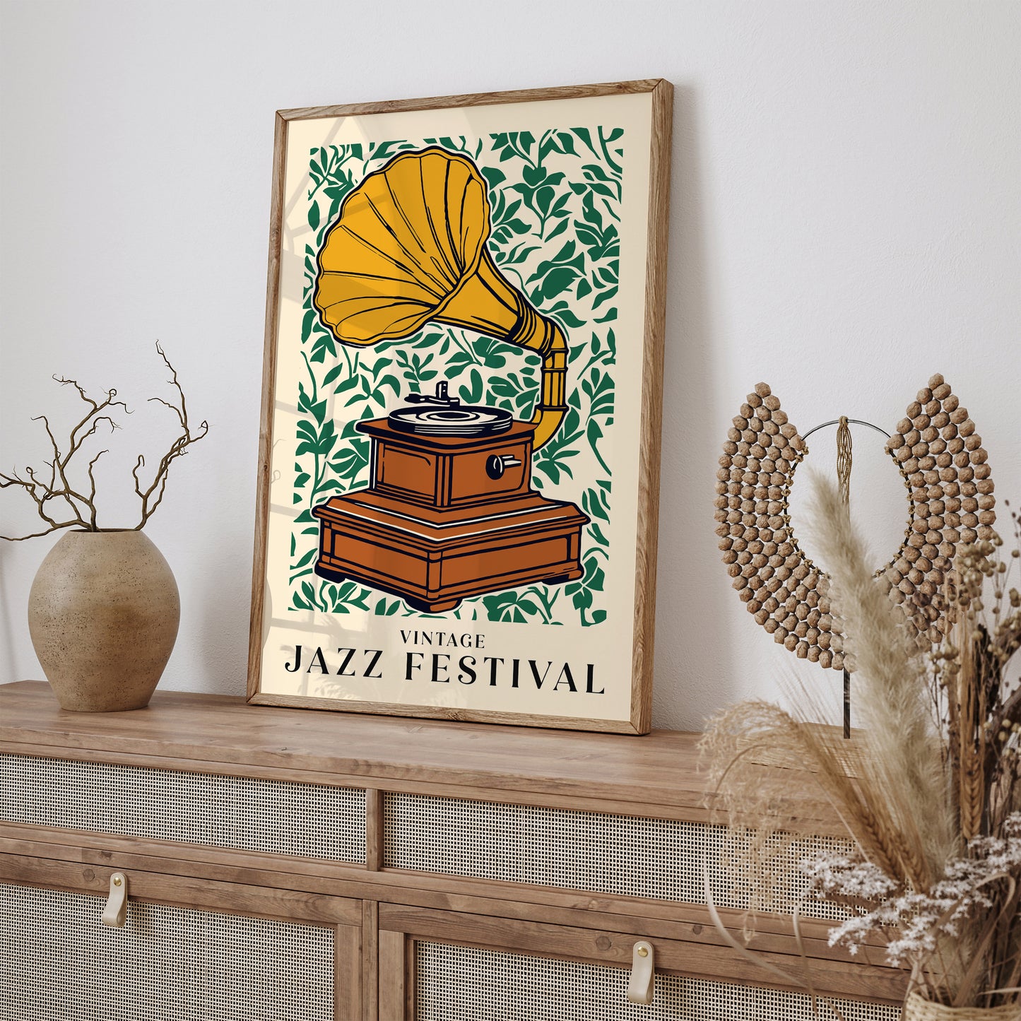 Vintage Jazz Festival Art Print