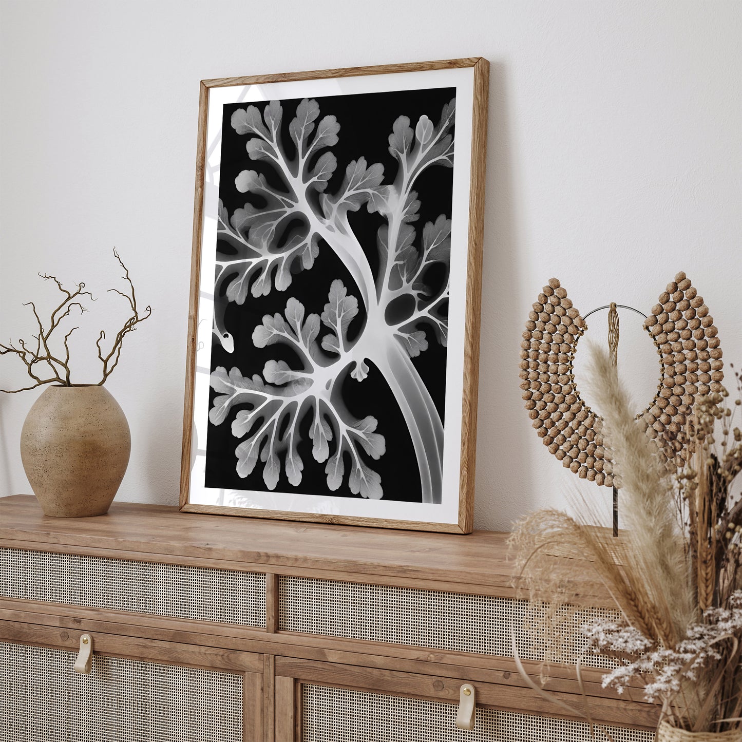 Kunstformen der Natur Black and White Poster