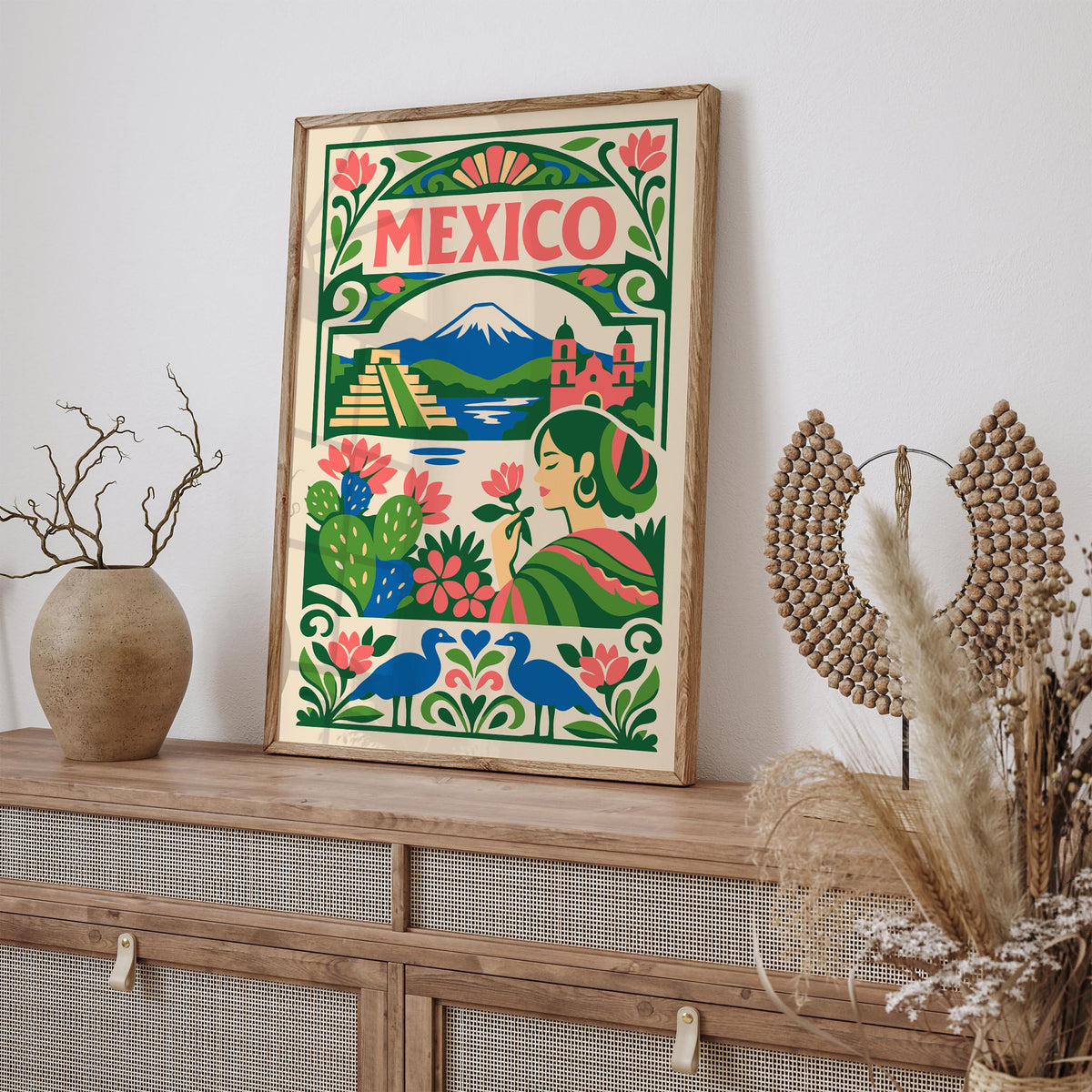 Mexico Colorful Travel Poster