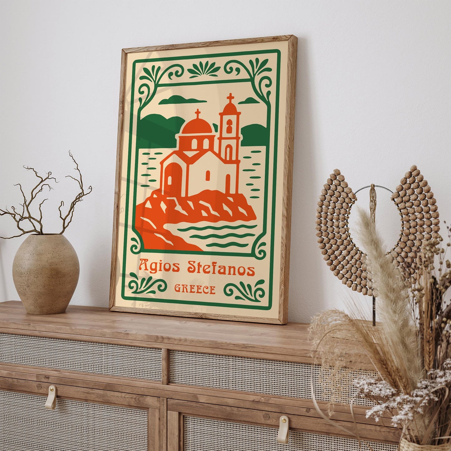 Agios Stefanos Greece Poster