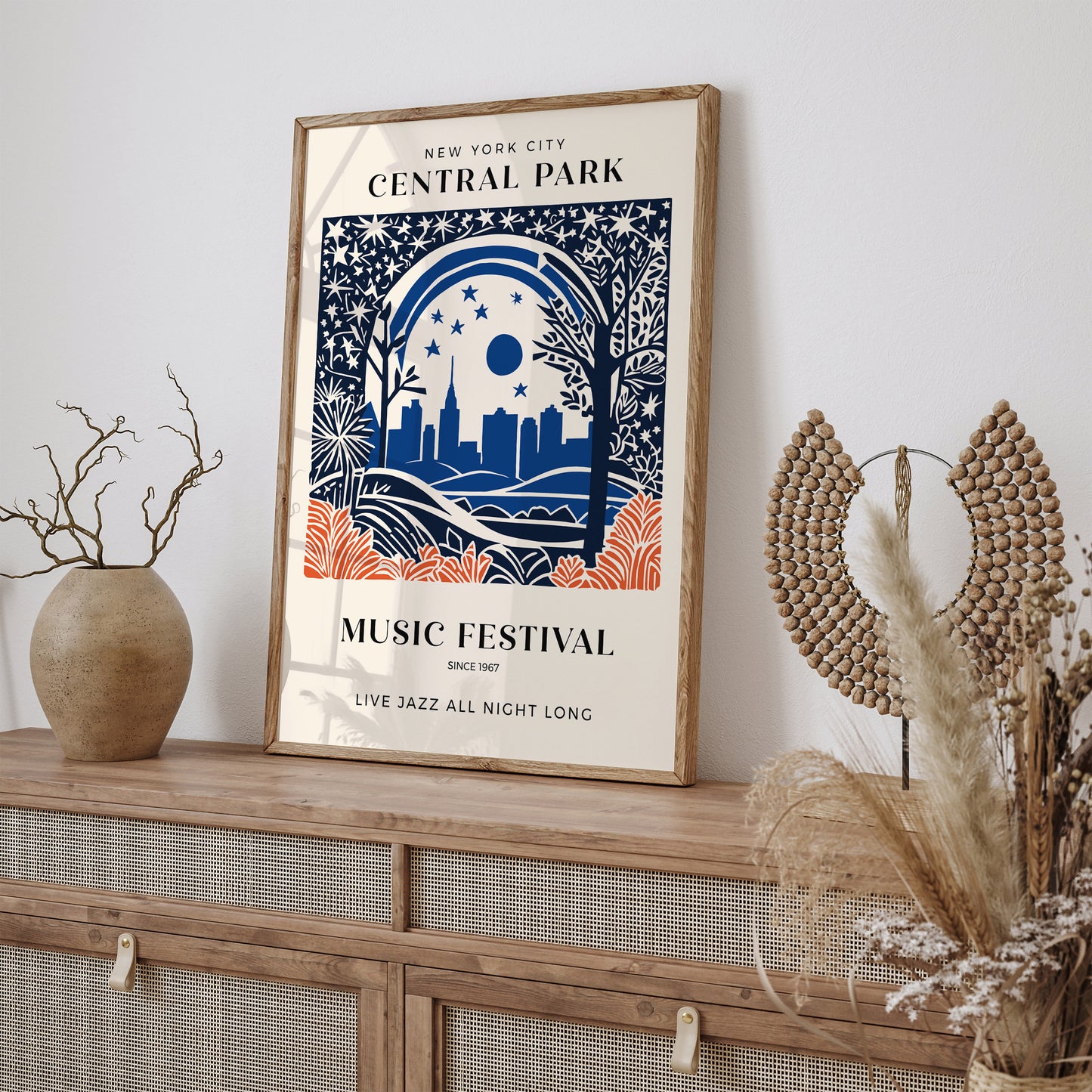 NYC Central Park Jazz Music Fest Poster