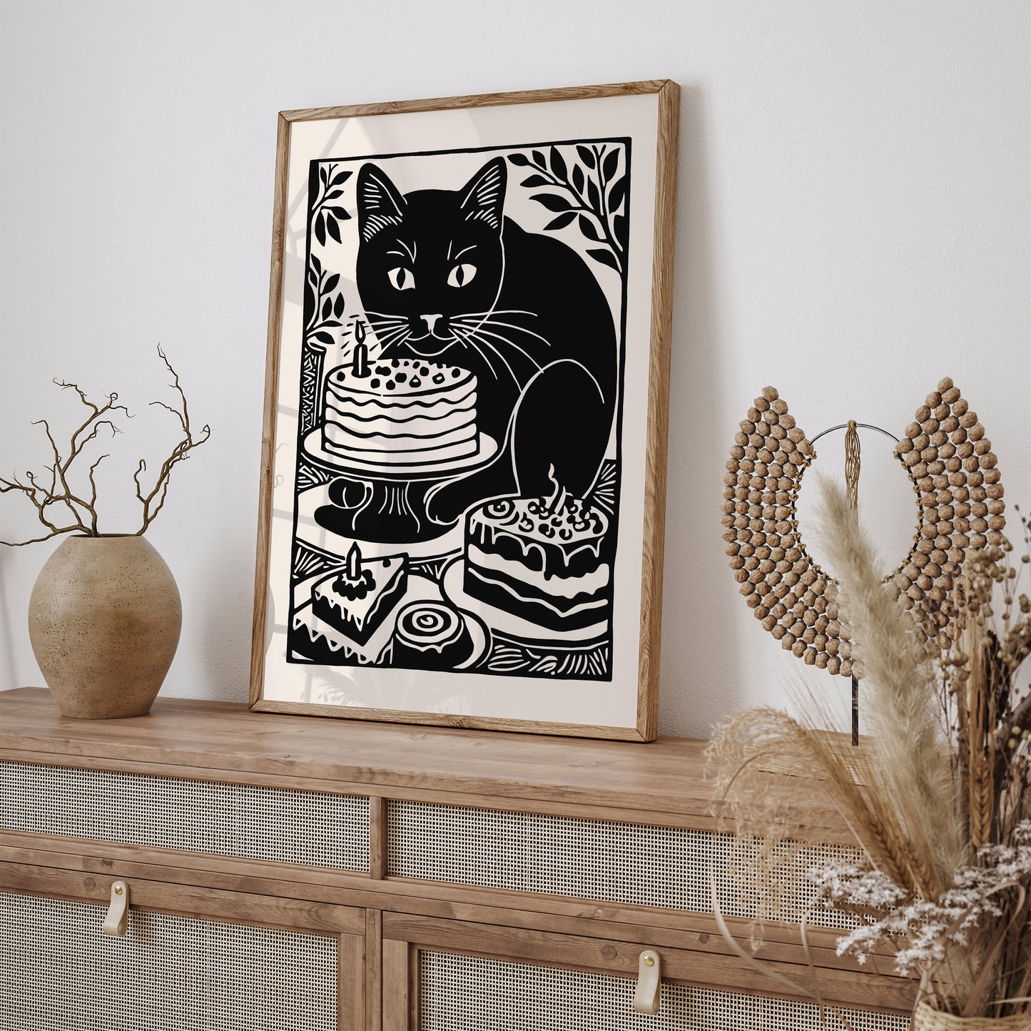 Black Cat Appreciation Day 2024 Art Print