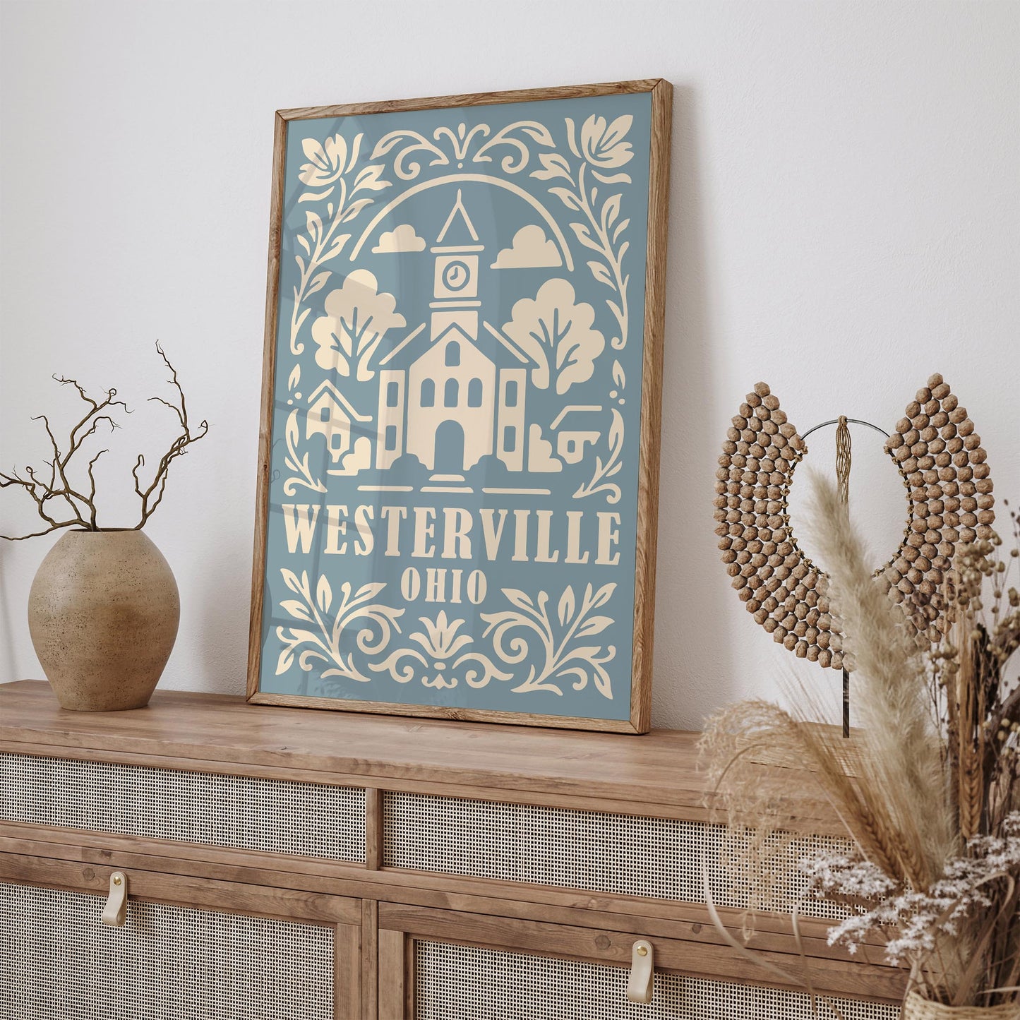Westerville Ohio Travel Poster