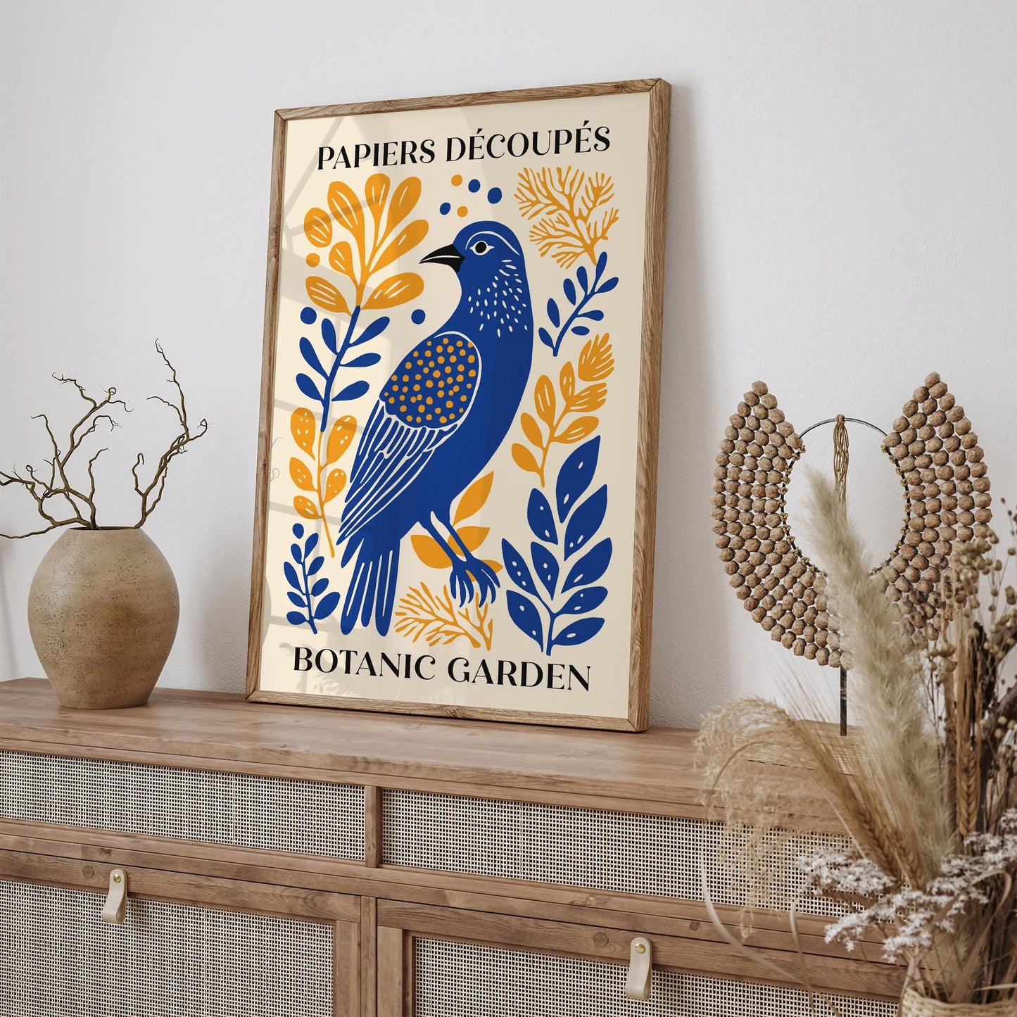 Botanic Garden Paper Cut Poster – Nature Wall Art Print
