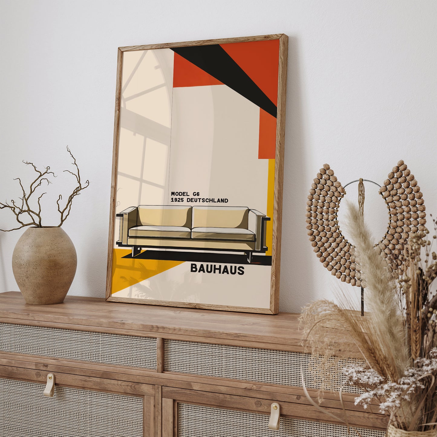 Bauhaus 1925 Mid-Century Furniture Poster