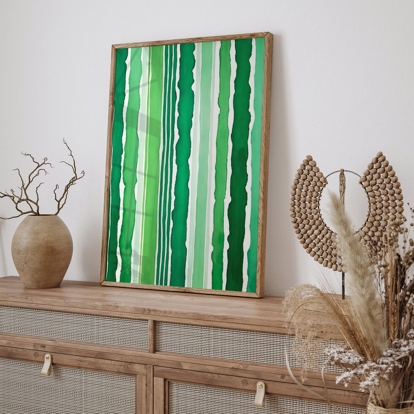 Green Watercolor Contemporary Wall Art