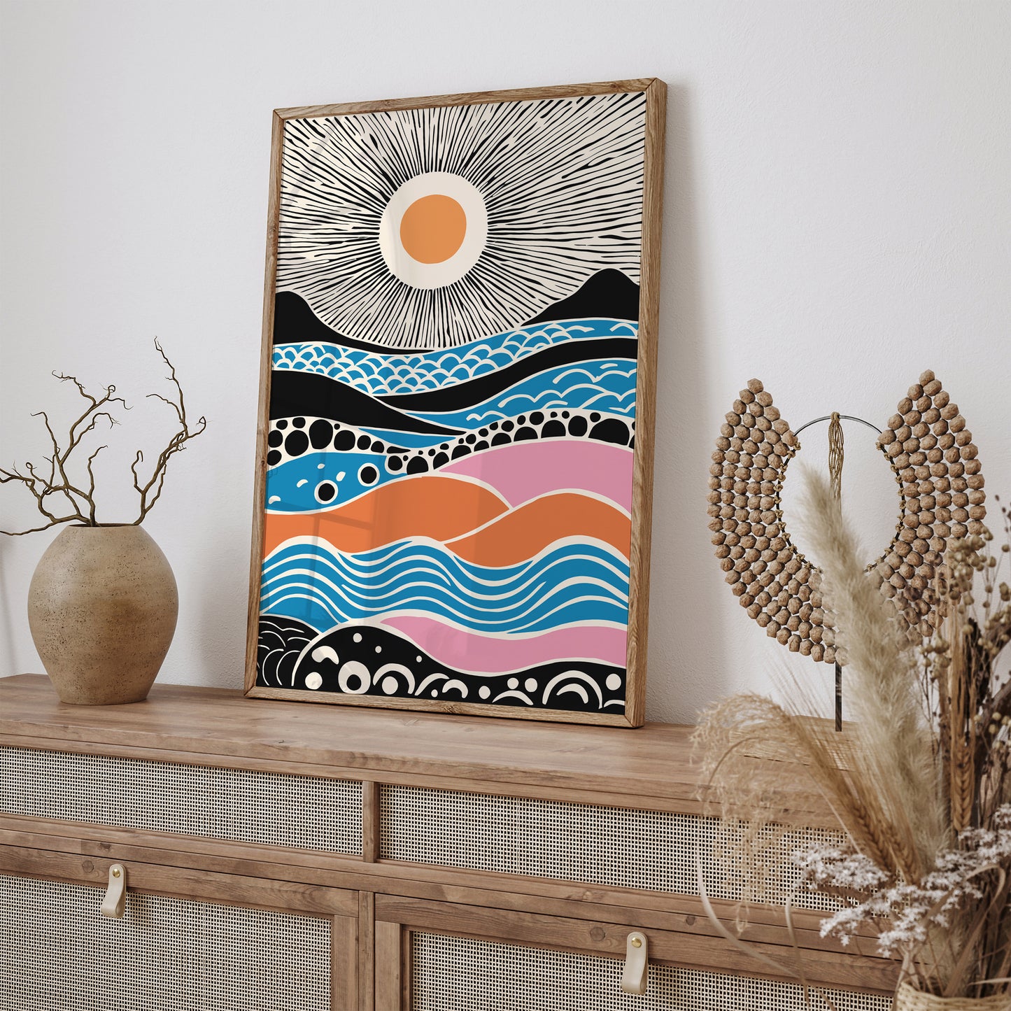 Colorful Aesthetic Sunshine Wall Art