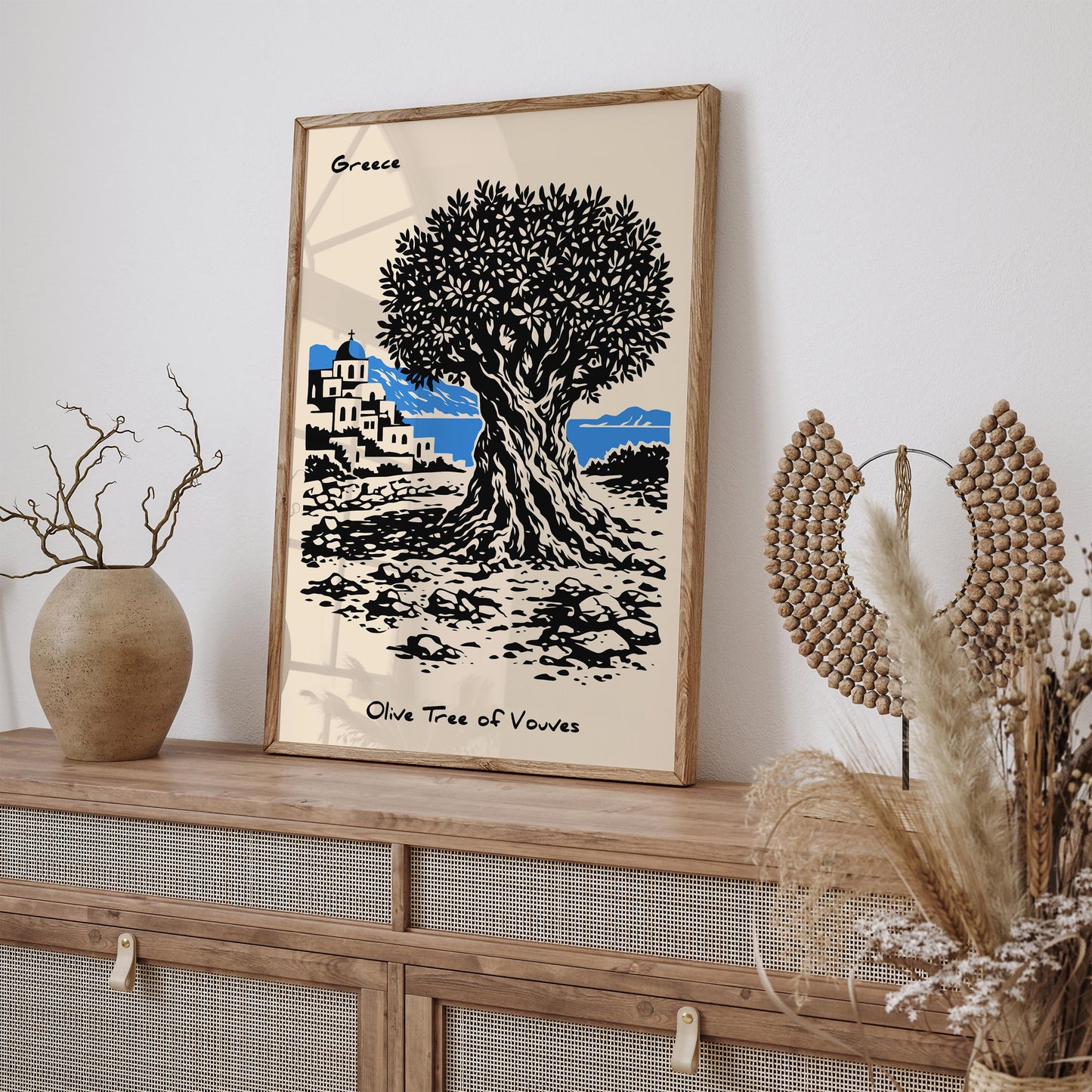 Olive Tree of Vouves Greece Poster