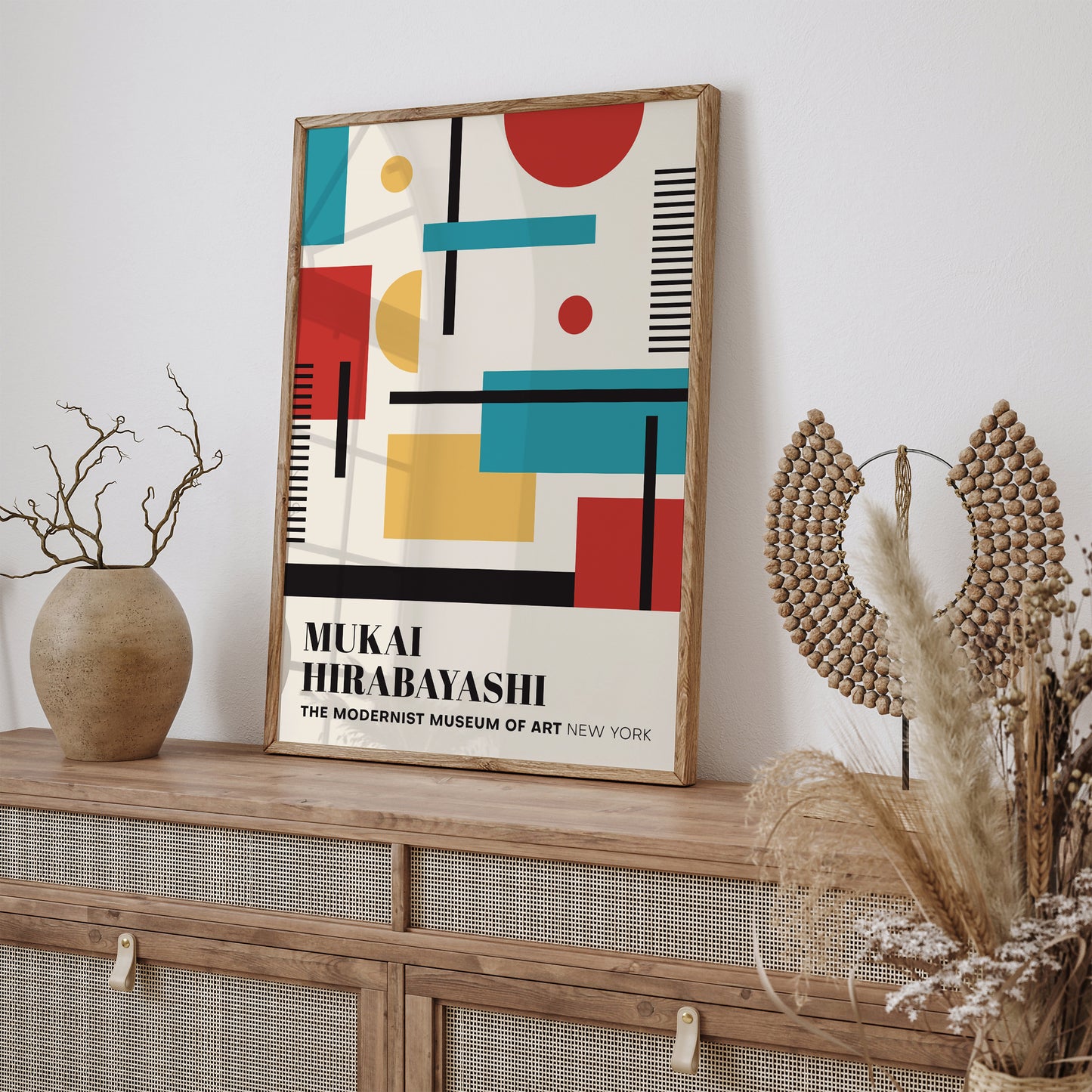 Modernist Museum Exhibition NYC Art Print