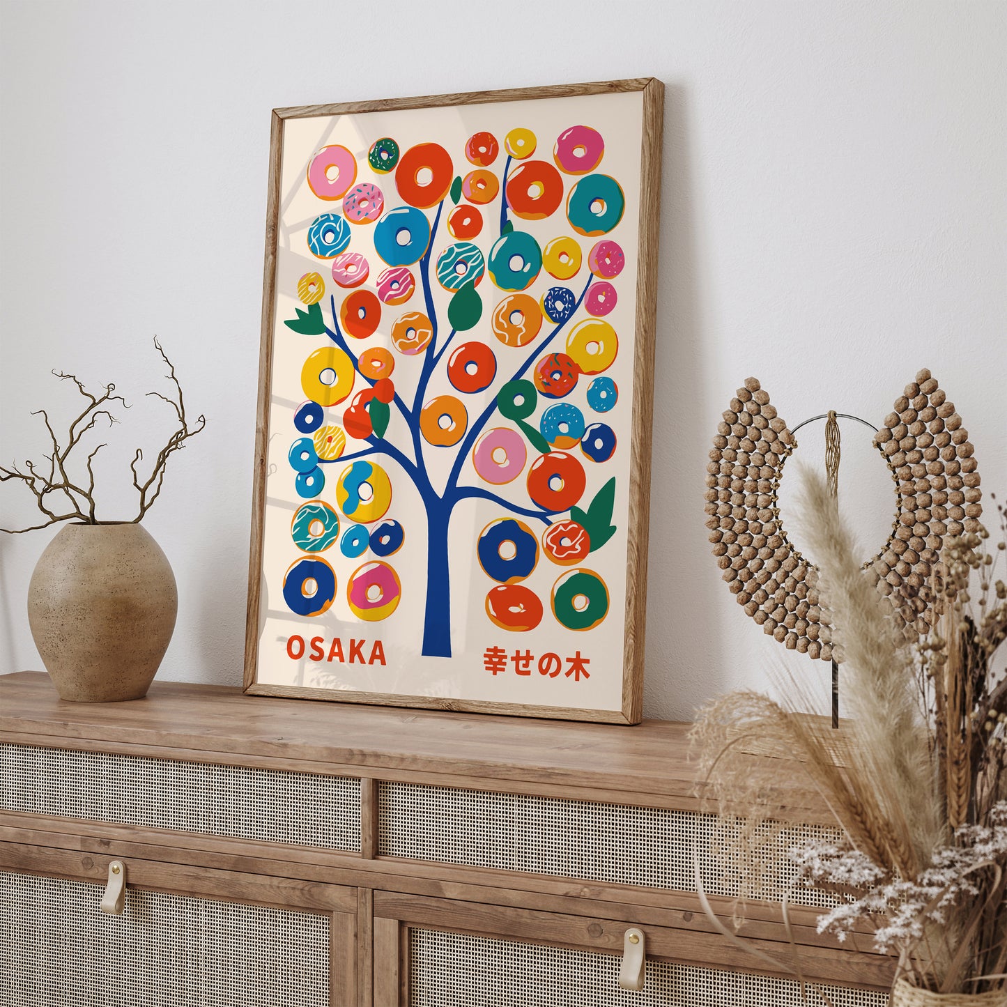 Donuts Tree Colorful Poster