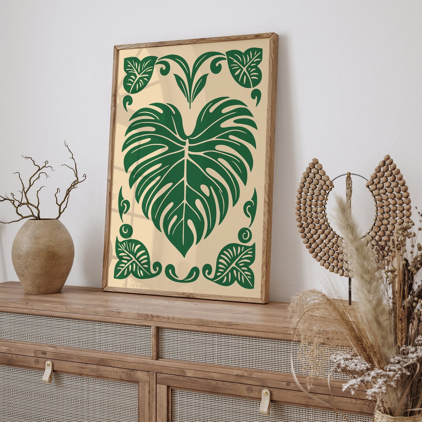 Monstera Love Green Poster