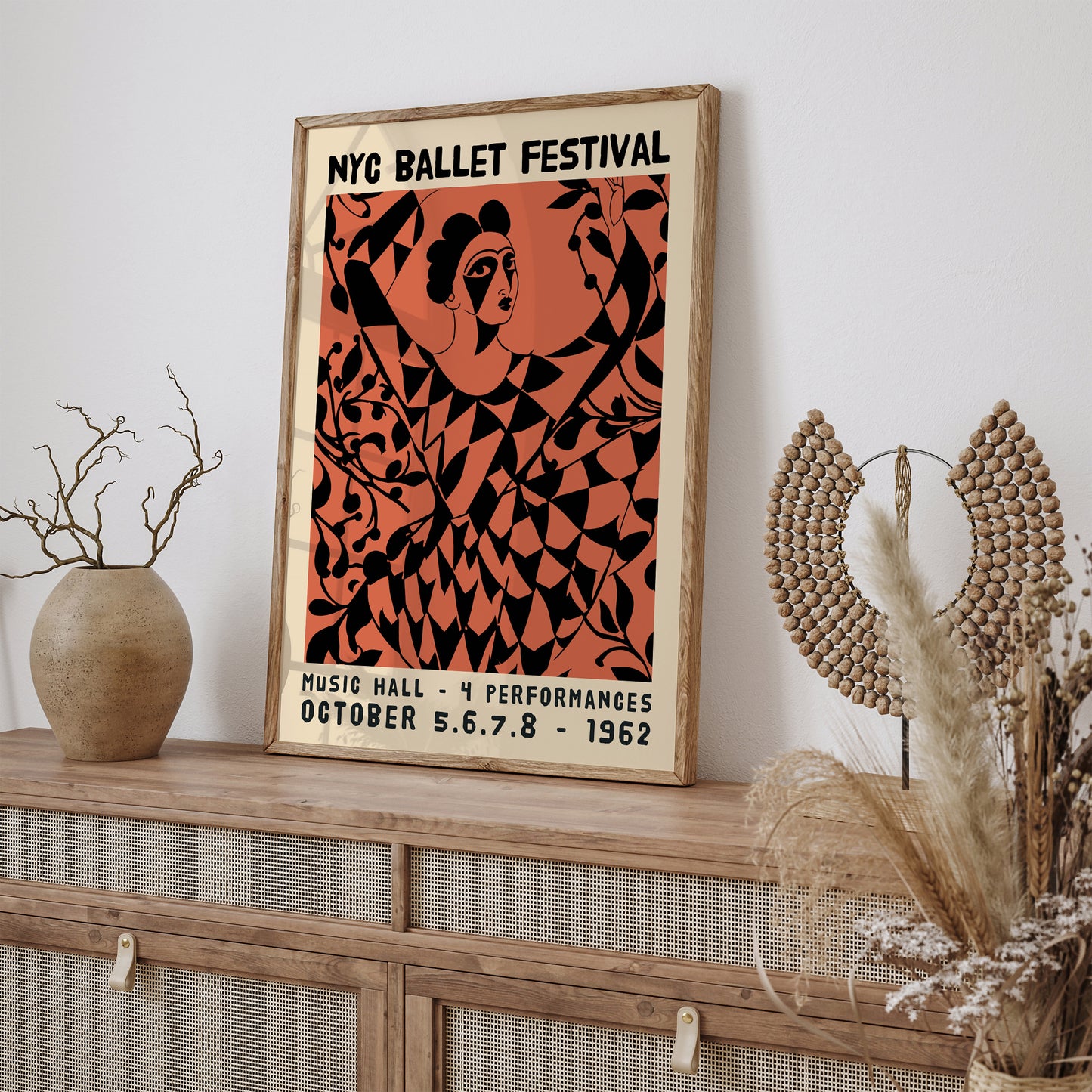 NYC Ballet Festival - Vintage Ballerina Wall Art