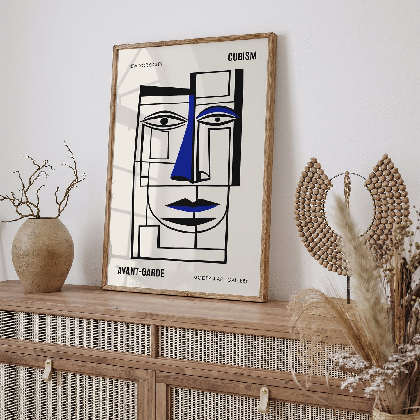 Cubism Picasso Inspired Face Poster