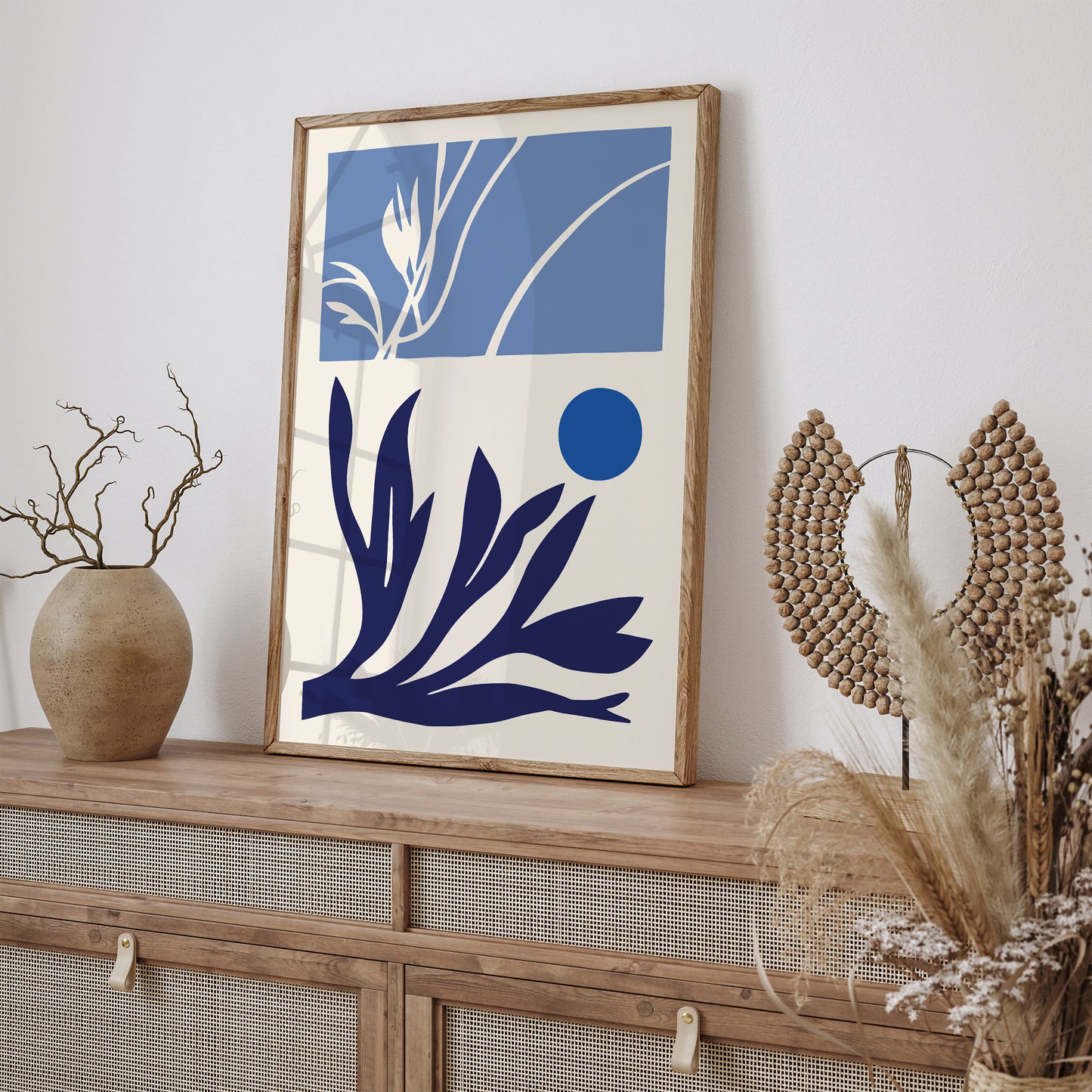 Blue Lagoon Abstract Art Print