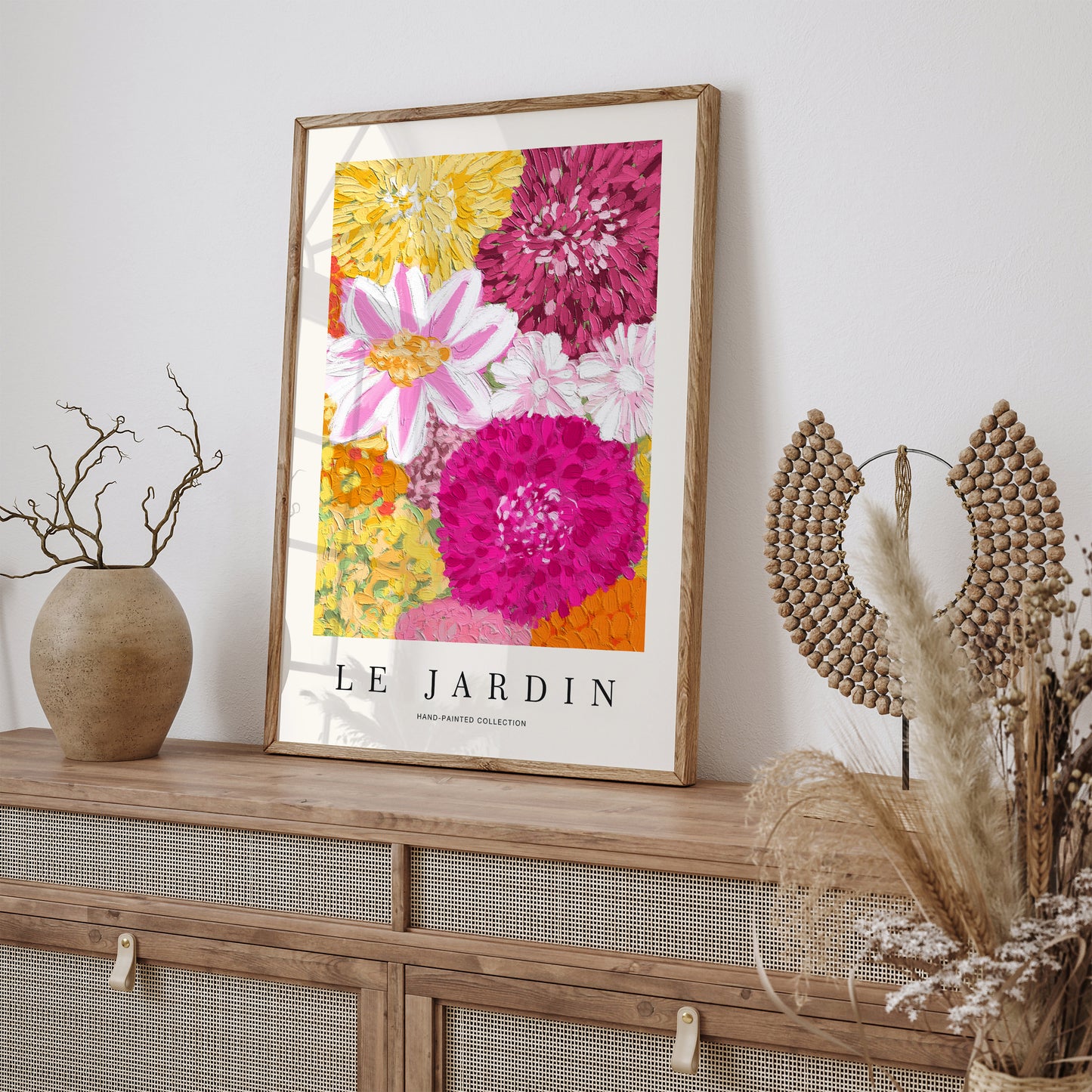 Le Jardin Painting of Flowers Art Print 2024