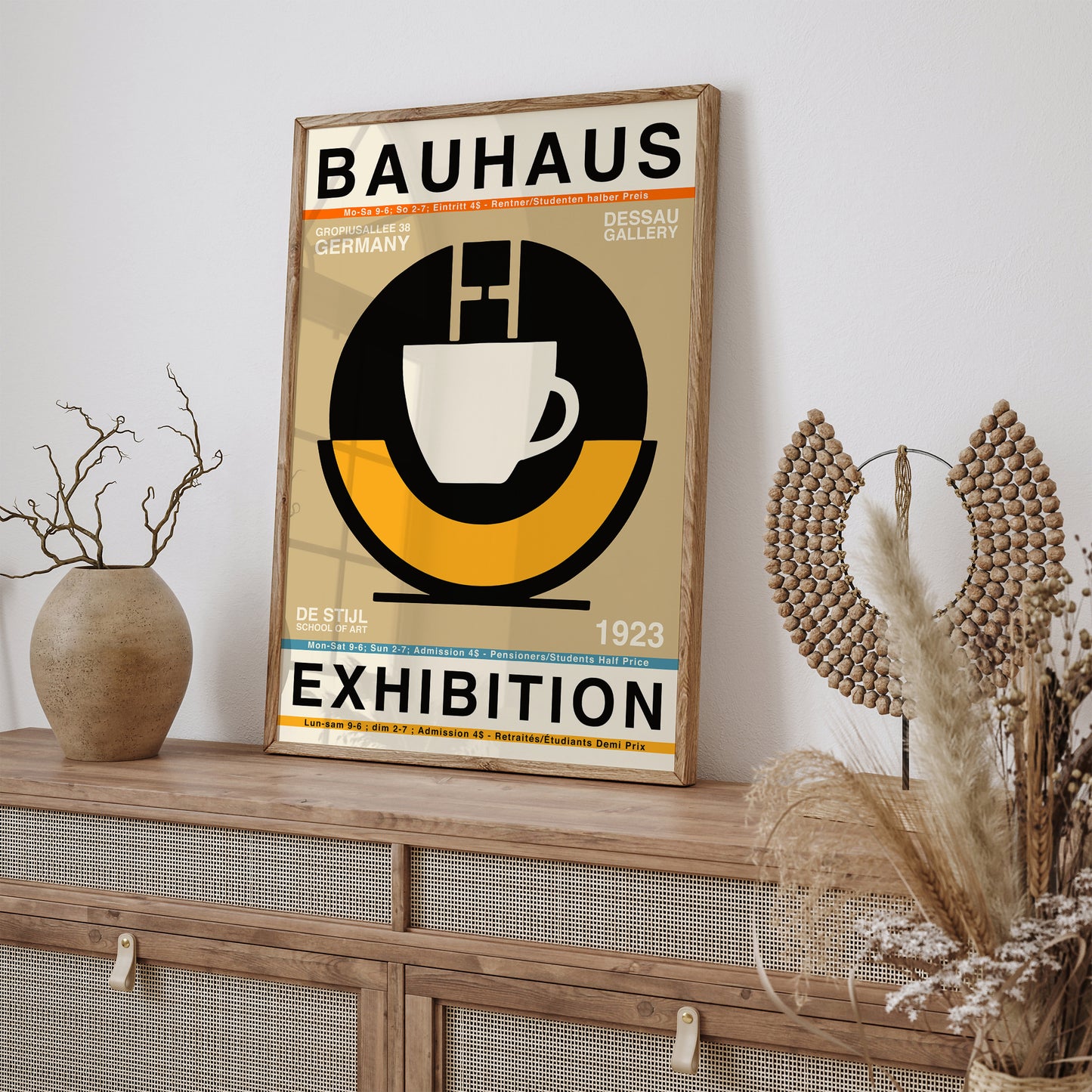 Bauhaus Exhibition Retro Poster