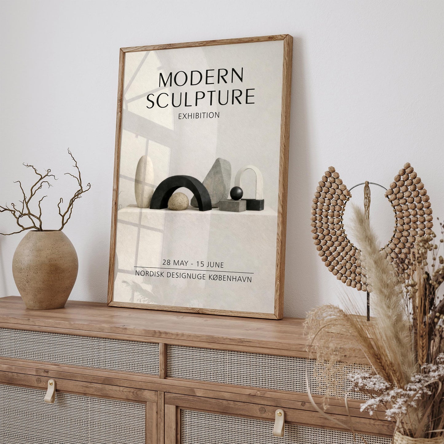 Modern Sculpture Exhibition Copenhagen Poster