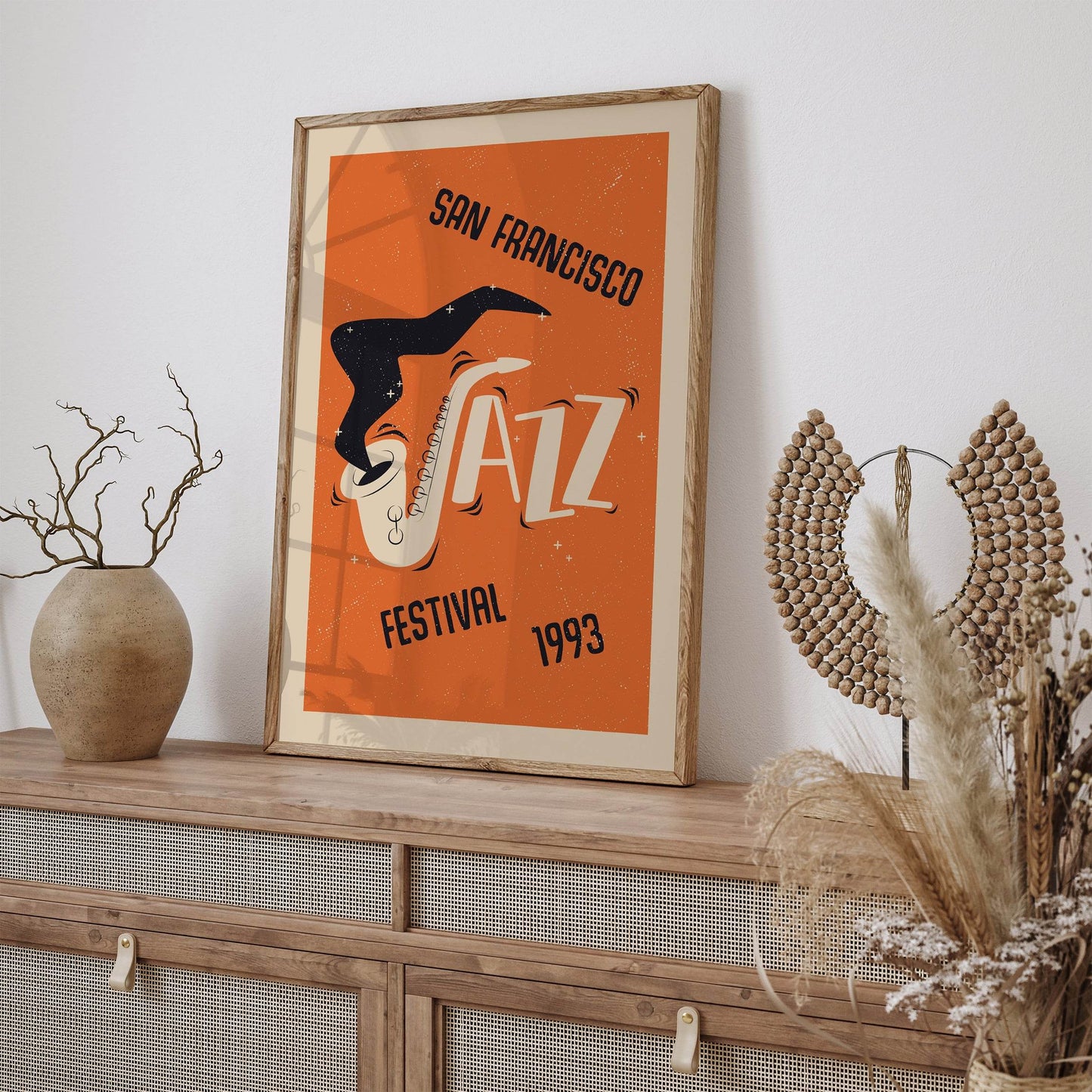 San Francisco Jazz Festival Orange Poster - HypeSheriff Europe