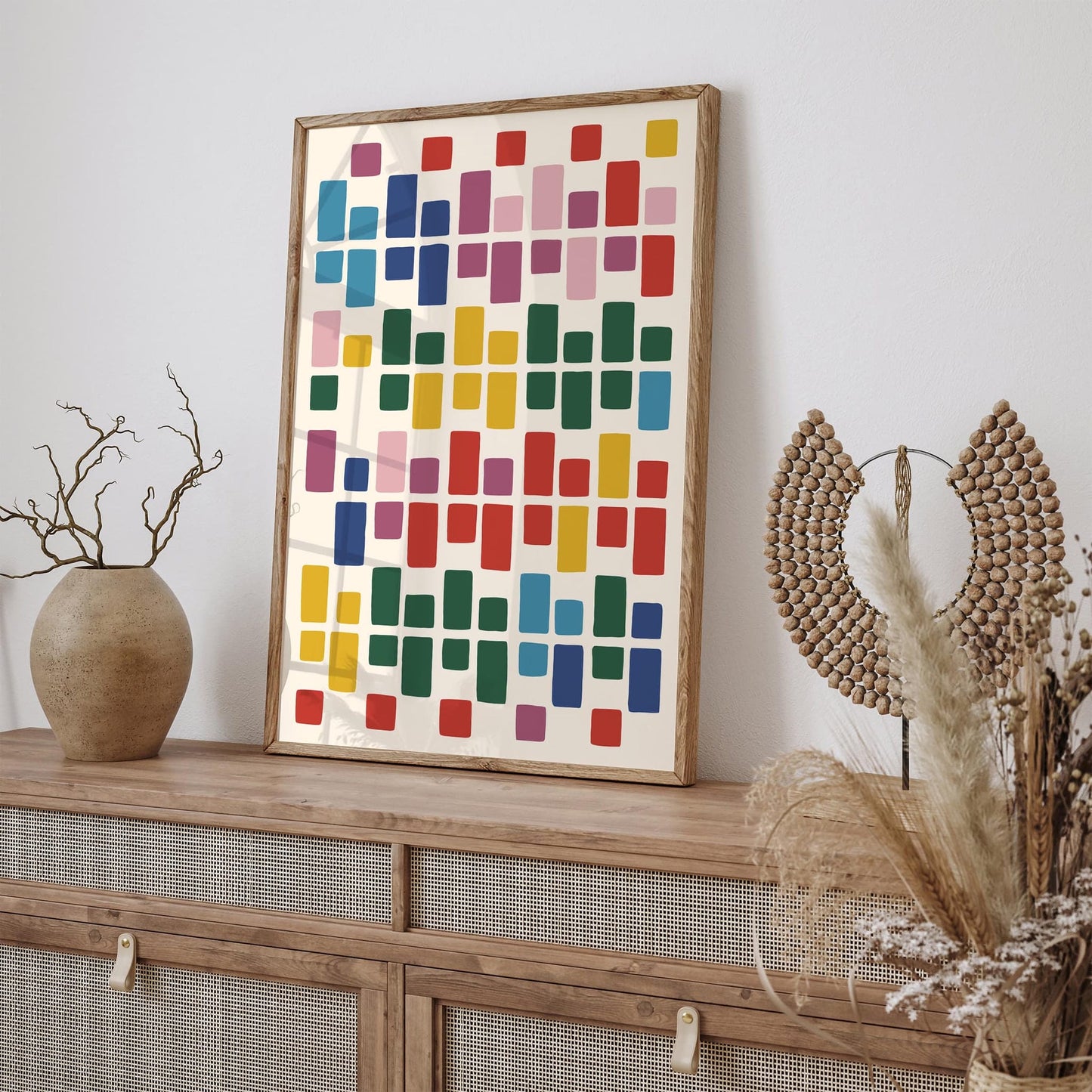 Mid Century Modern Abstract Poster